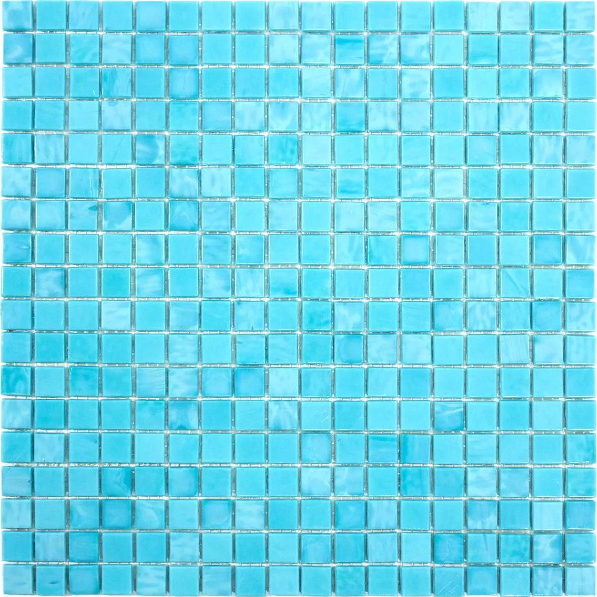 Glass Mosaic Tiles Seaside Cyan