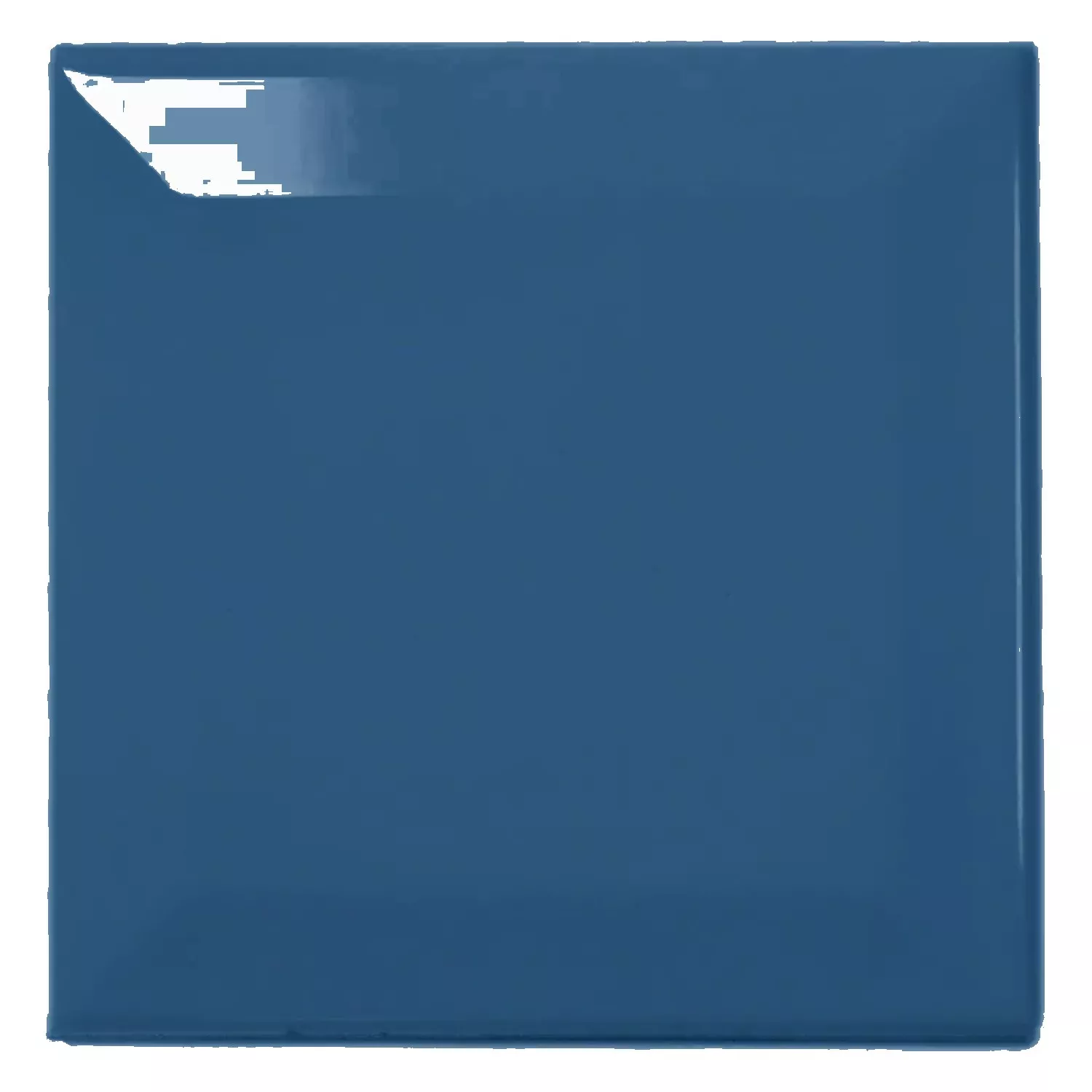 Metro tile Blue Glossy 10x10 cm Facet Catarina Zafiro