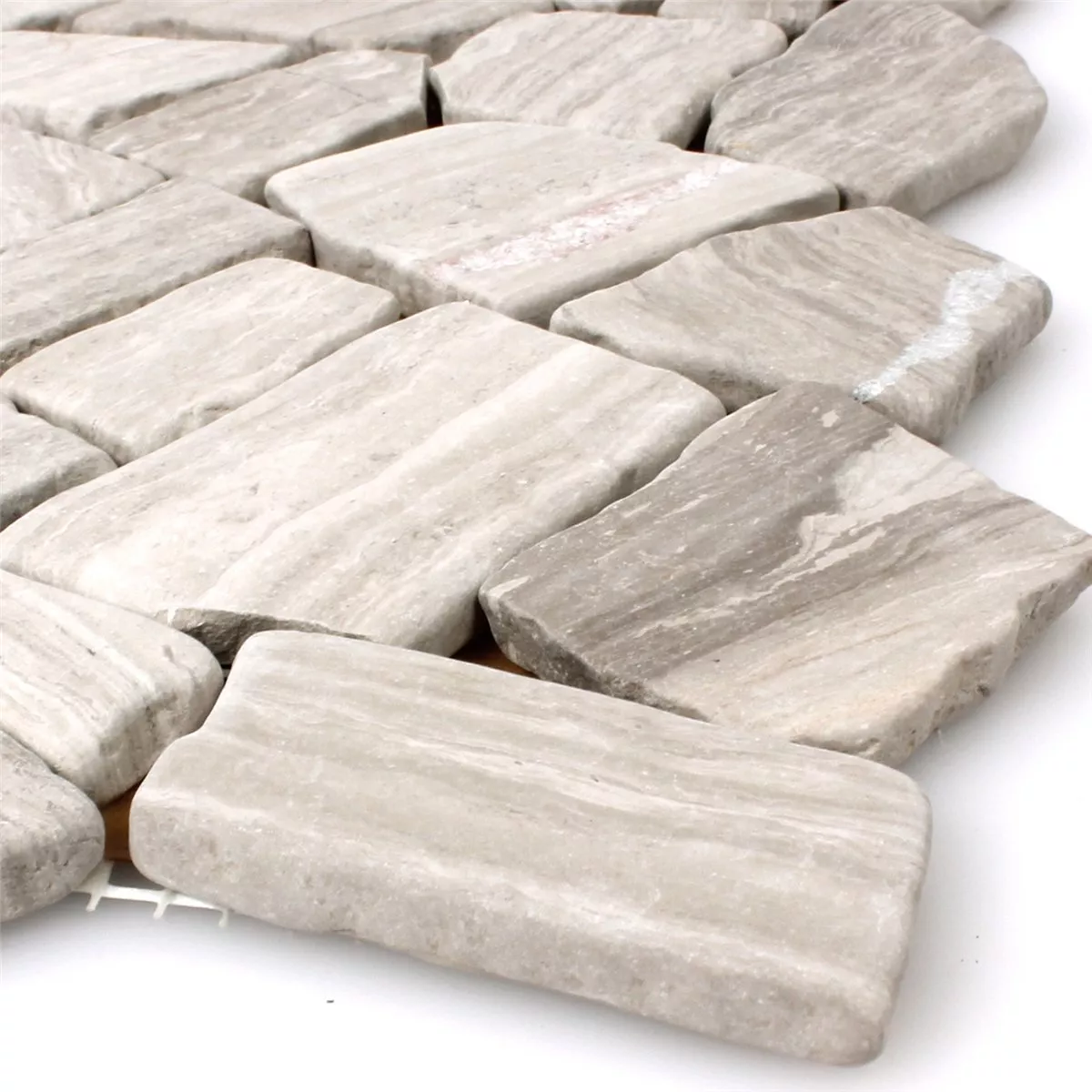 Mosaic Tiles Marble Broken Grey Stripes Mosaic Tiles Marble Broken Grey Stripes