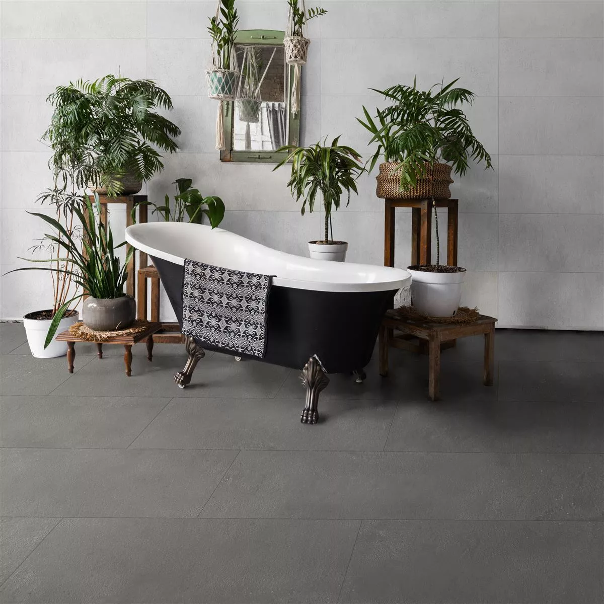 Floor Tiles Malibu Beton Optic Grey 60x120cm