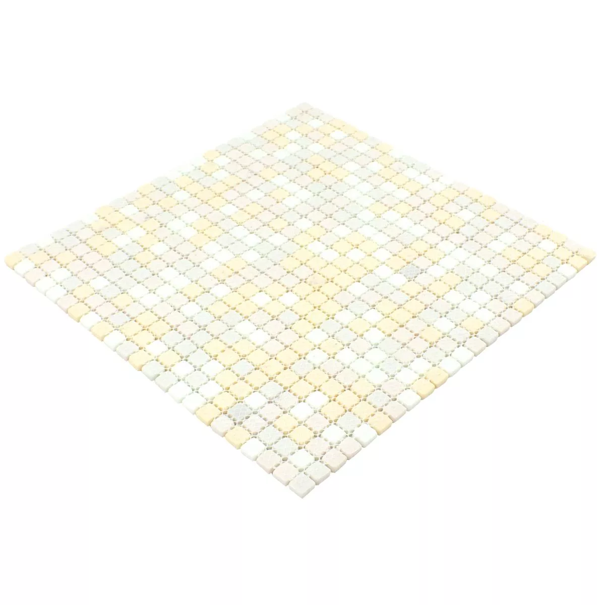 Sample Glass Mosaic Tiles Delight Creme Mix