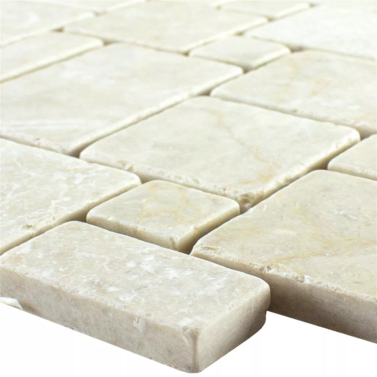 Natural Stone Marble Mosaic Tiles Kilkenny Cream
