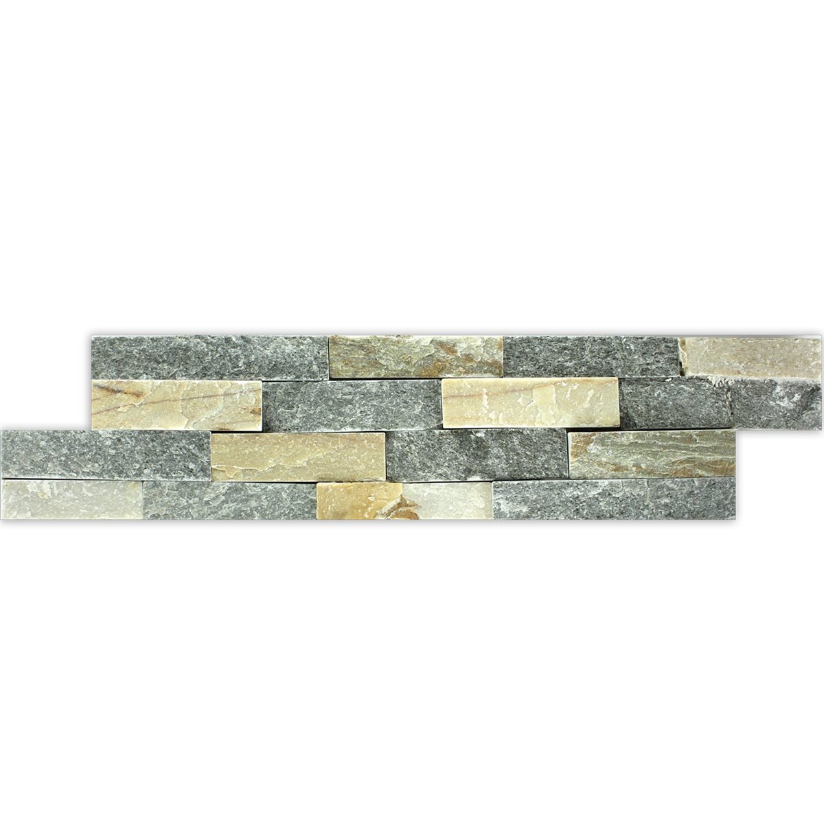 Brickstones Beige Grey 10x40cm