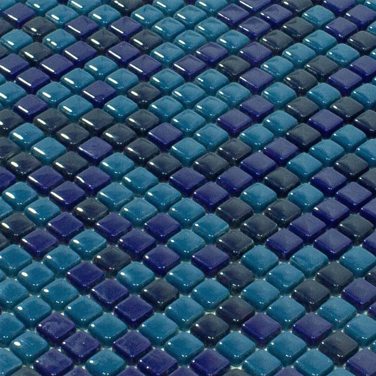 Glass Mosaic Tiles Delight Blue Mix