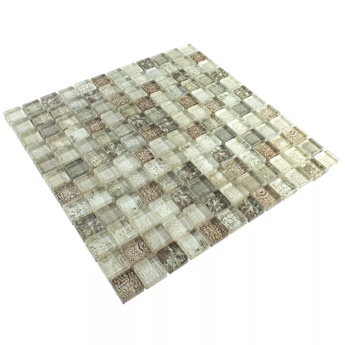 Glass Mosaic Tiles Python Beige 23