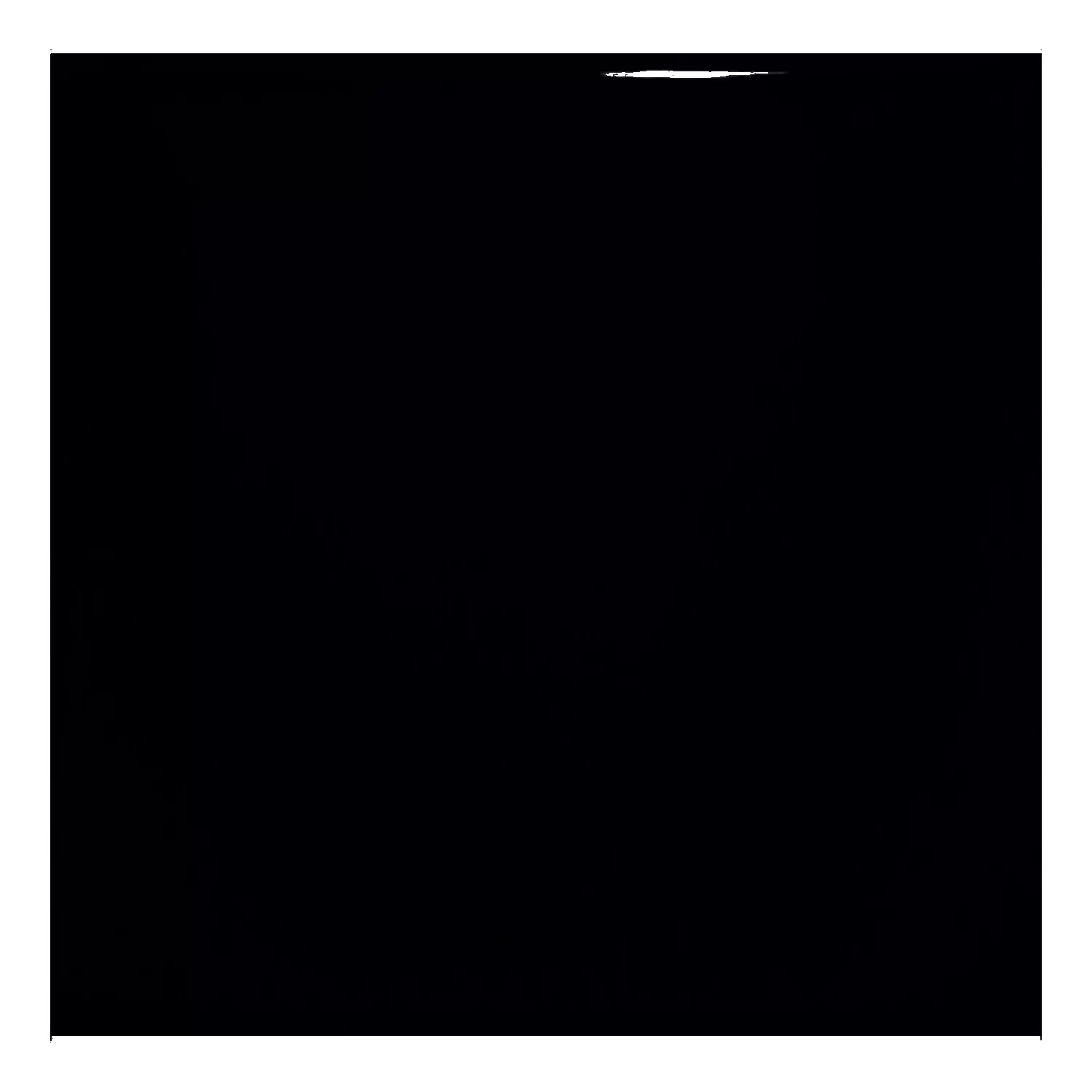 Metro tile Black Glossy 20x20 cm Without Facet Ashville Negro