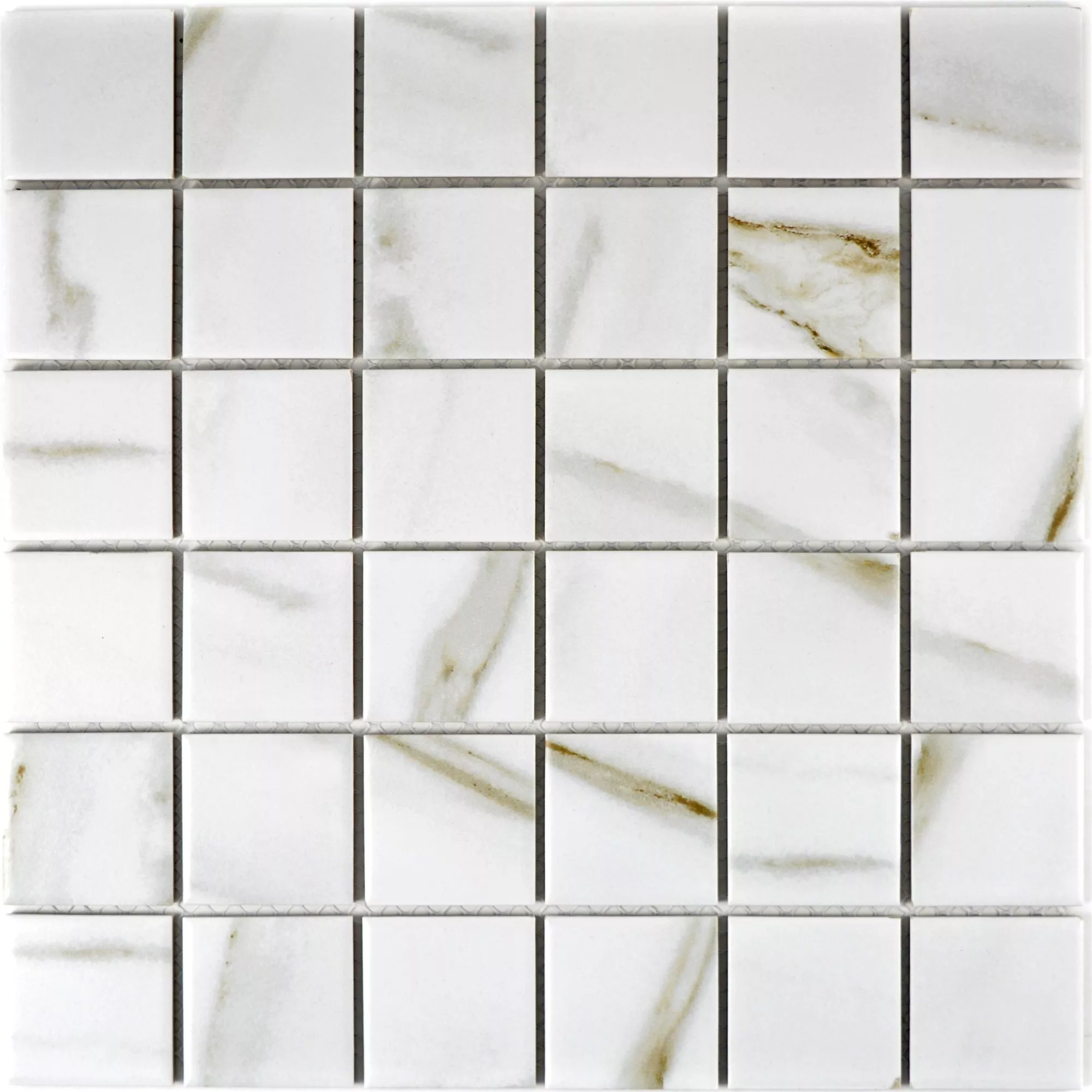 Ceramic Mosaic Tiles Zorro Calacatta Square 48