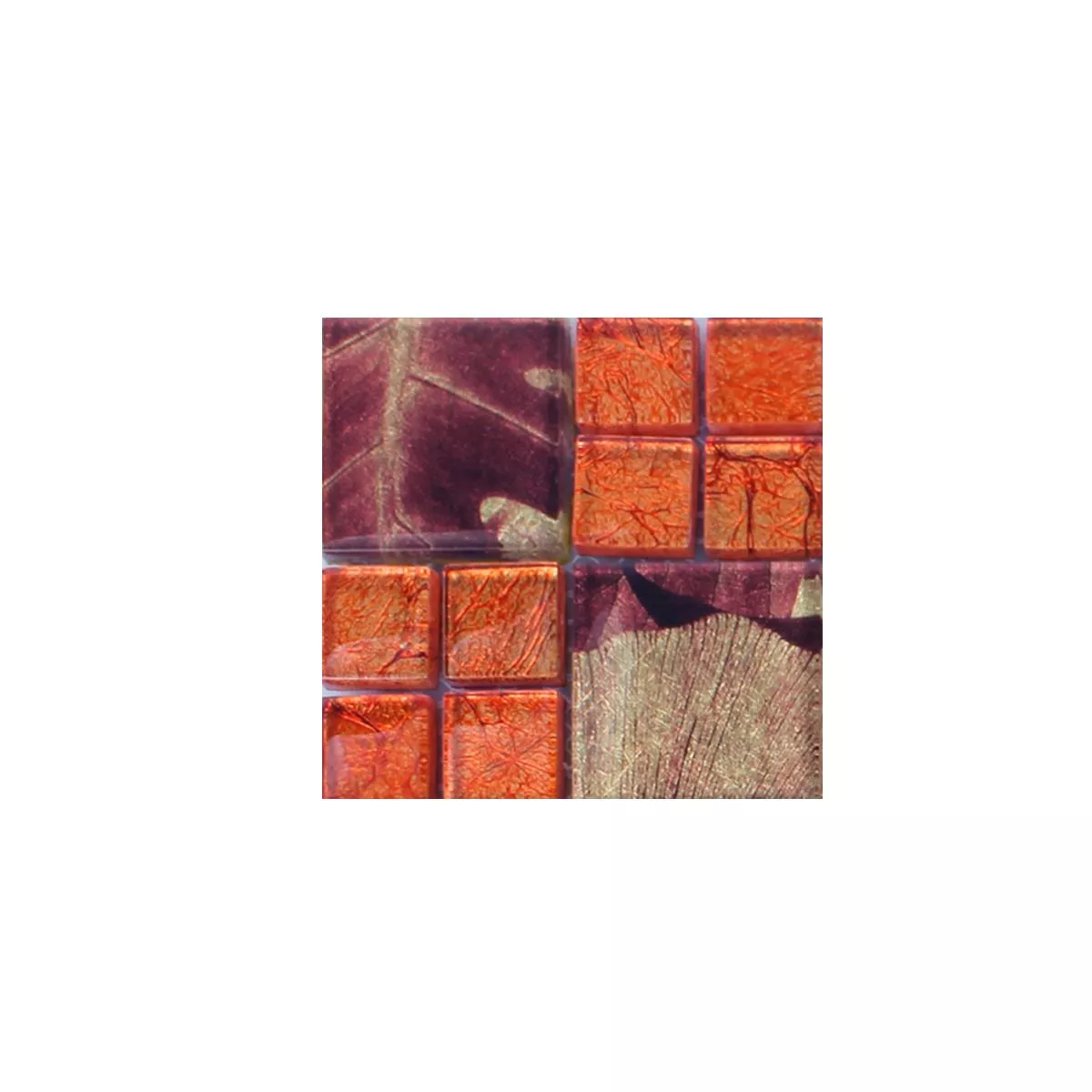 Sample Mosaic Tiles Firebird Orange