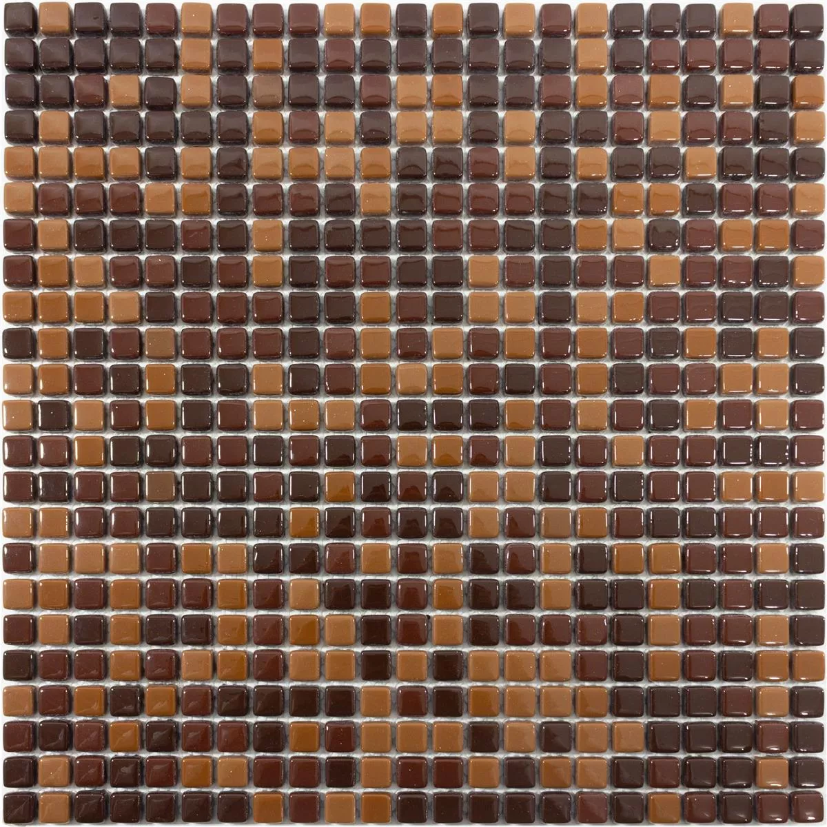 Glass Mosaic Tiles Delight Brown Mix