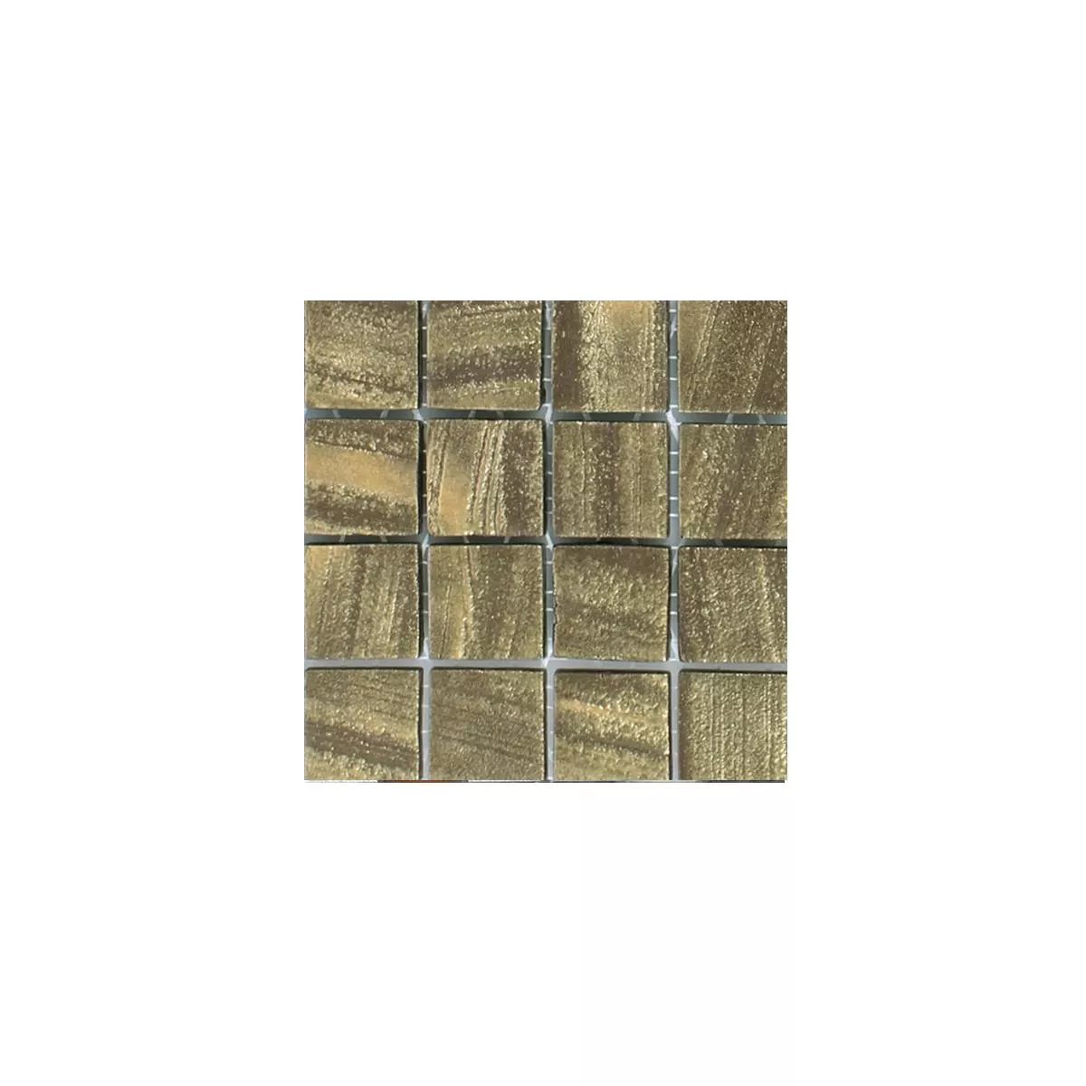 Sample Glass Mosaic Tiles Mascota Satin Gold