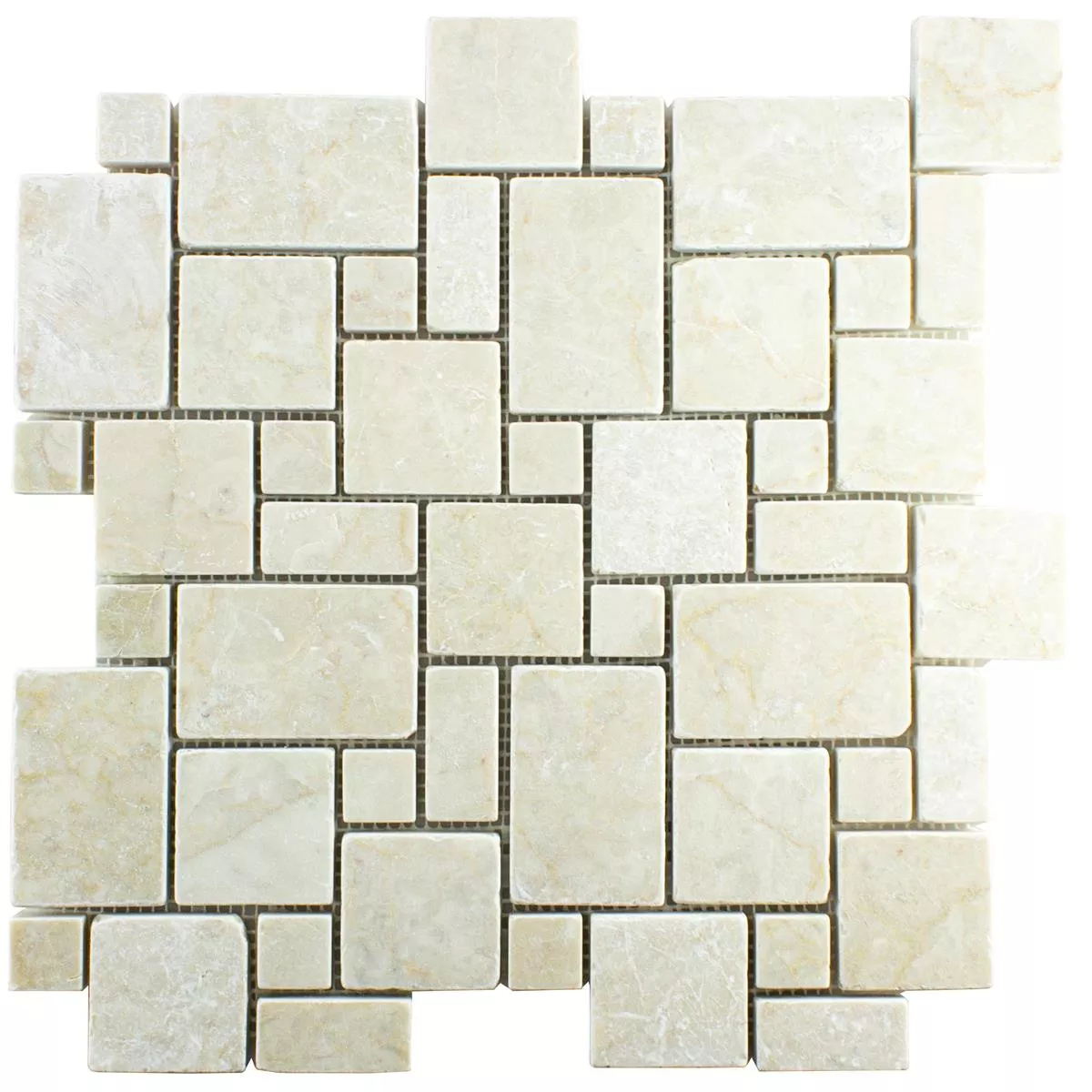 Natural Stone Marble Mosaic Tiles Kilkenny Cream