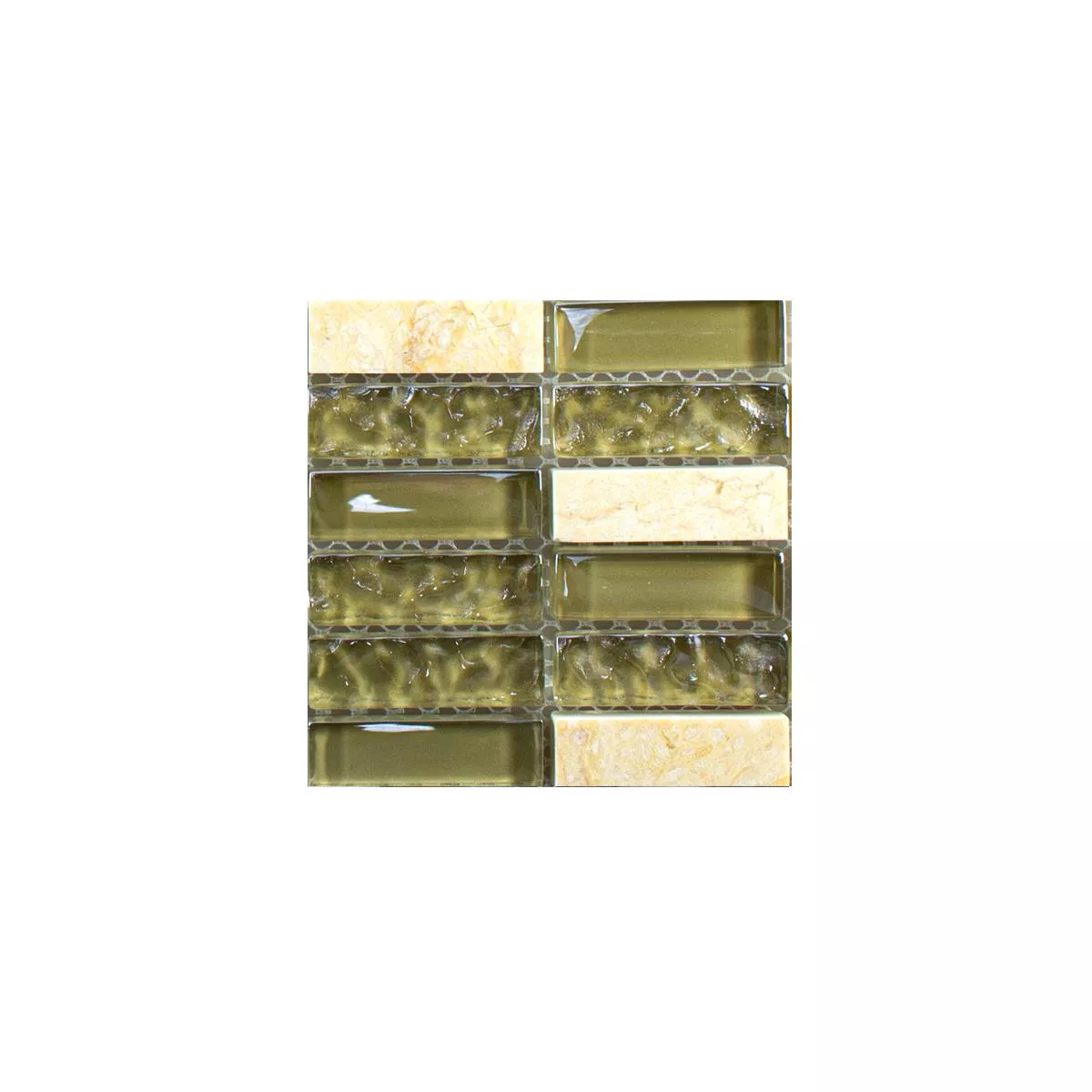 Sample Glass Natural Stone Mosaic Tile Mantra Beige