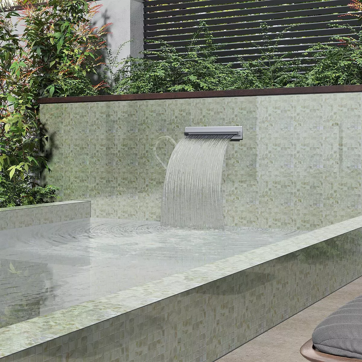 Glass Swimming Pool Mosaic Alassio Beige 25