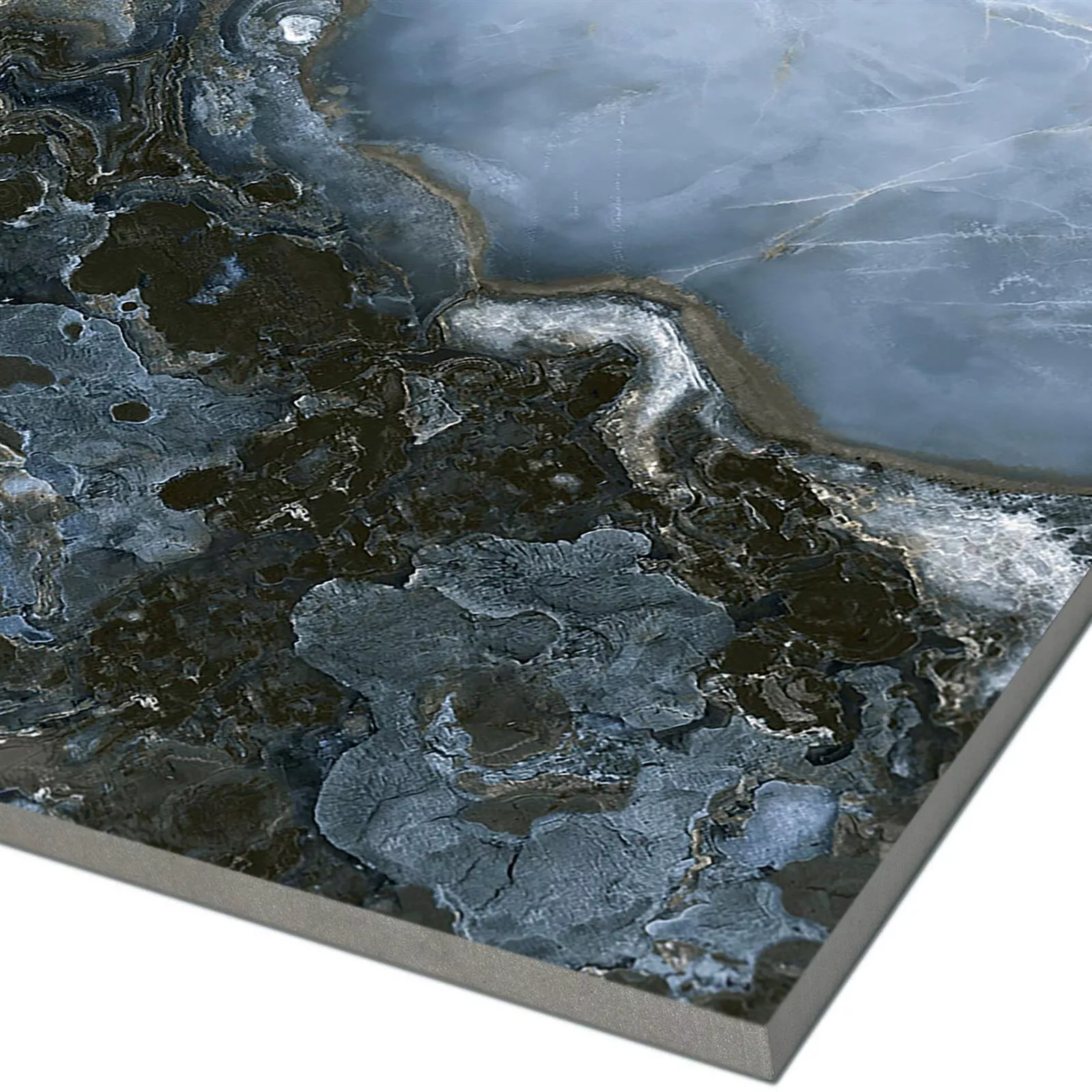 Floor Tiles Naftalin Polished Black Blue 60x120cm