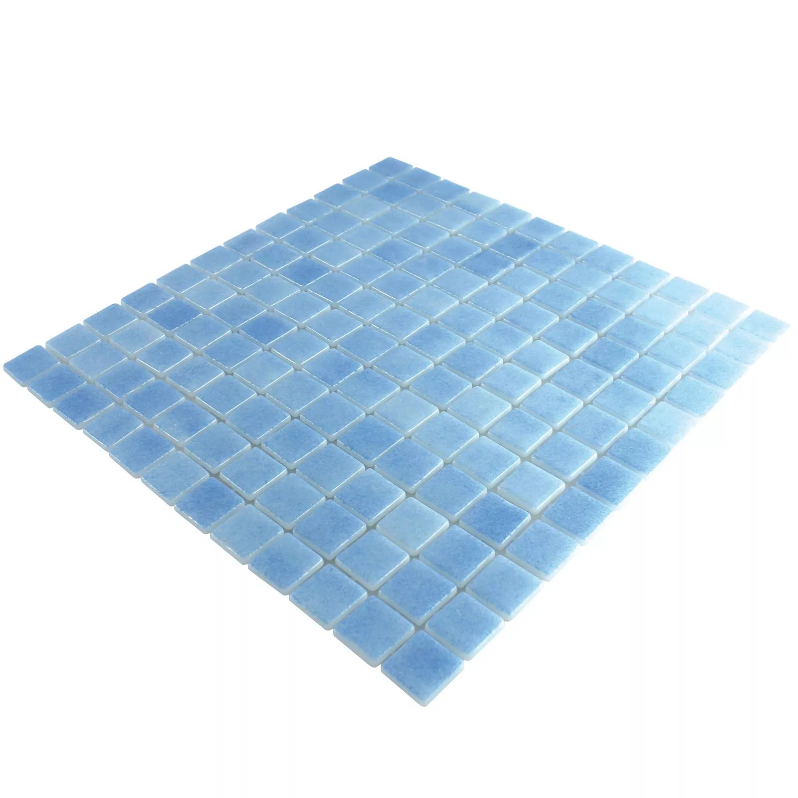 Glass Swimming Pool Mosaic Antonio Light Blue