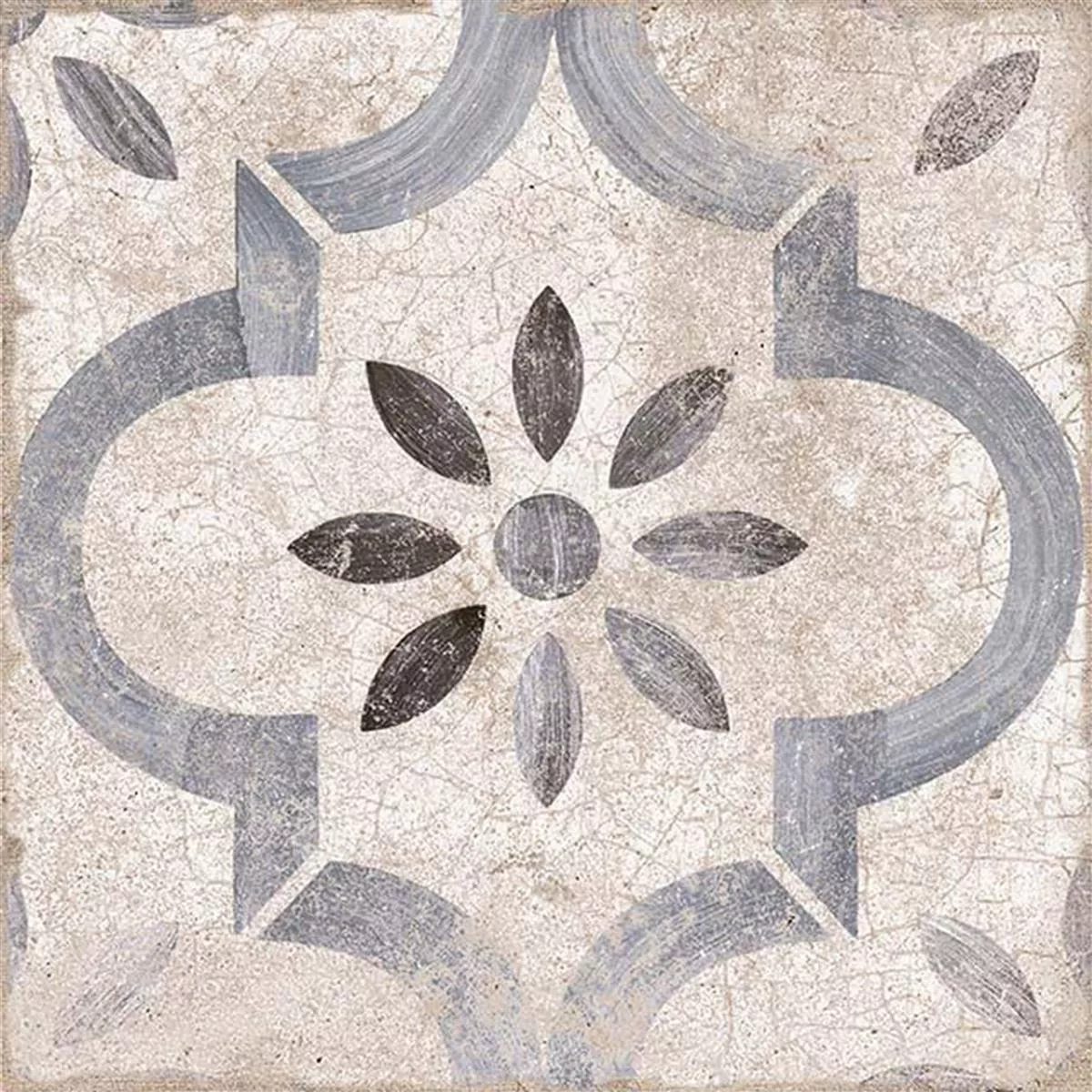 Porcelain Stoneware Tiles Allora Decor Blue 22,5 x 22,5cm