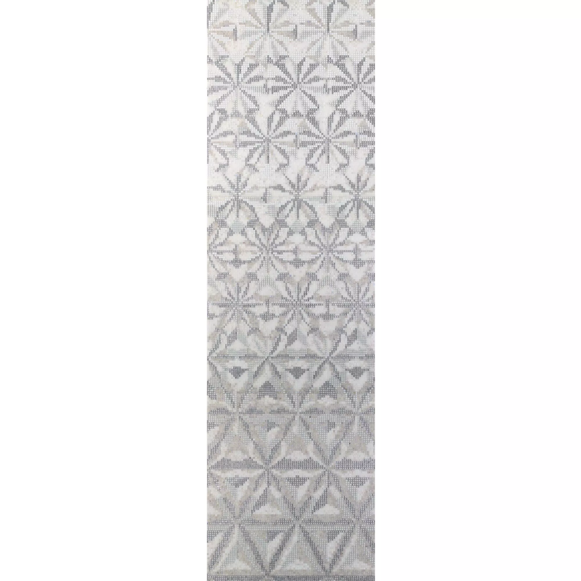 Glass Mosaic Picture Magicflower White 120x240cm