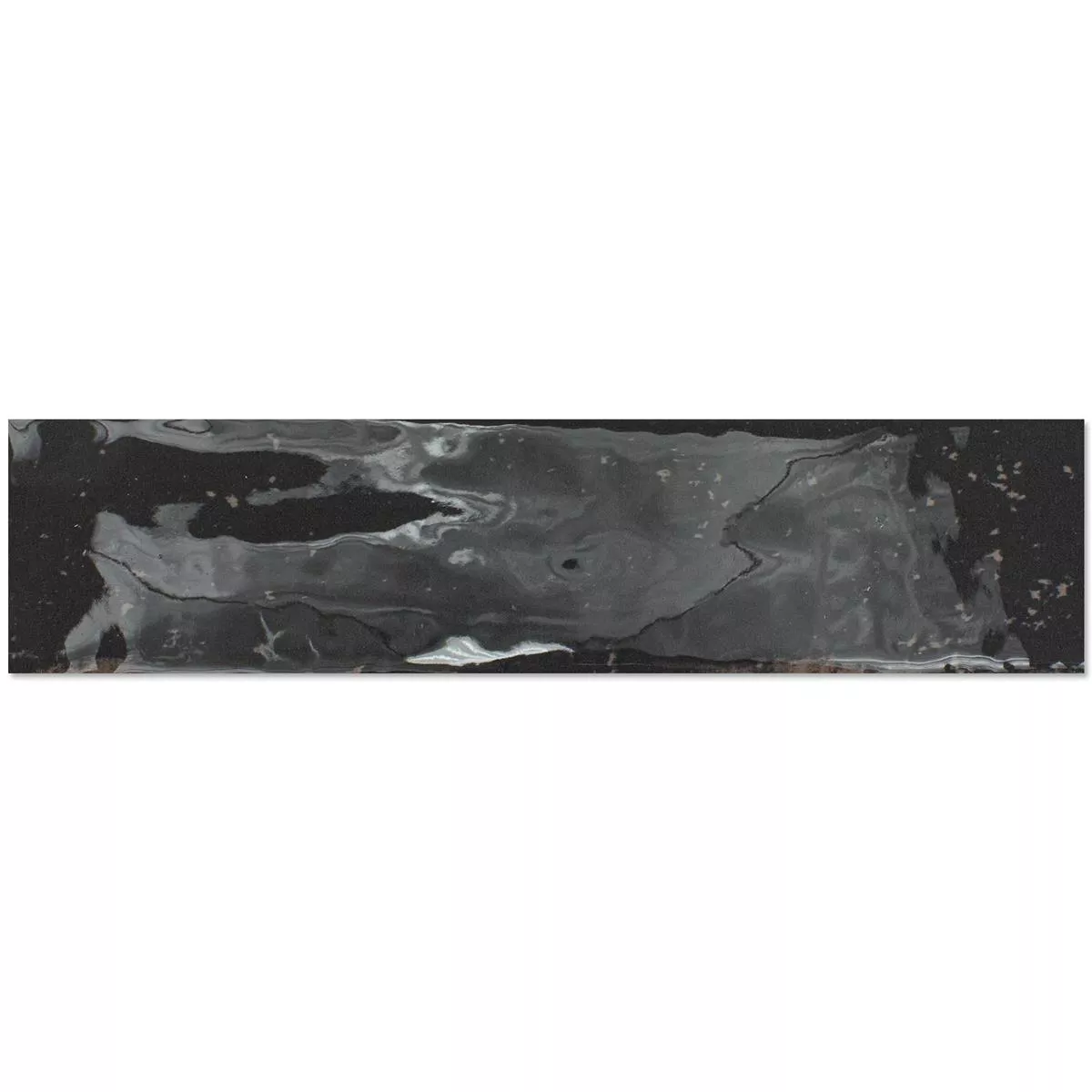Wall Tiles Kiowa Glossy Waved 6x25cm Anthracite Wall Tiles Kiowa Glossy Waved 6x25cm Anthracite