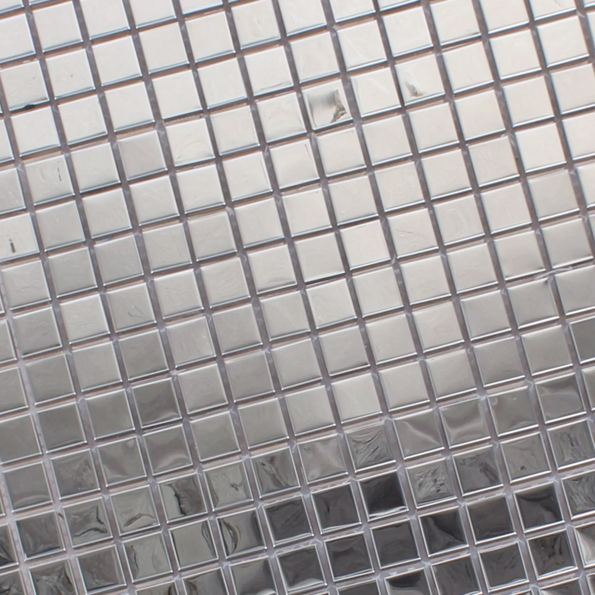 Sample Stainless Steel Mosaic Tiles Glossy Square 15