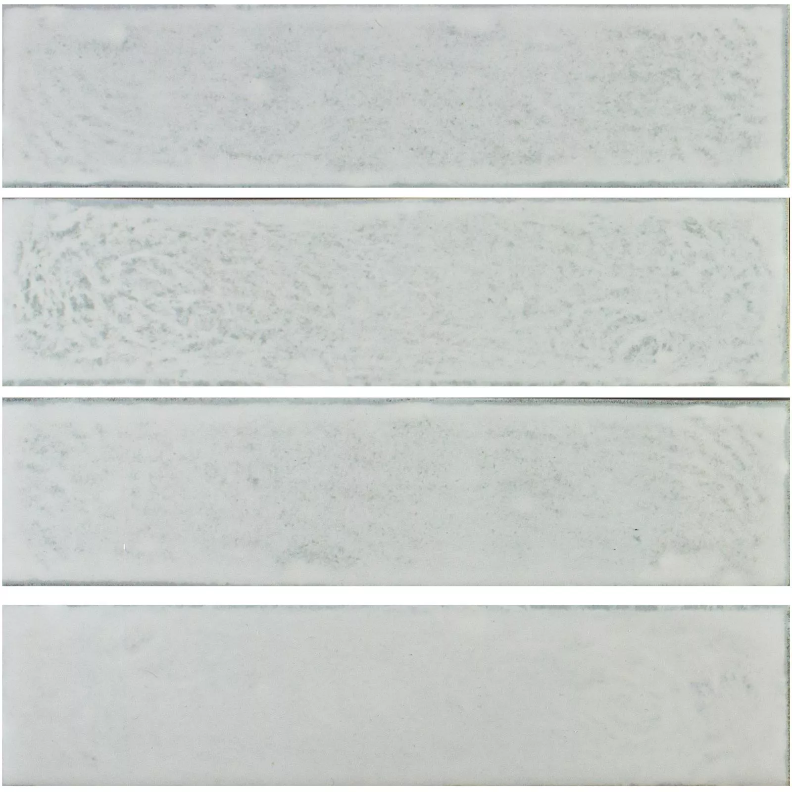 Sample Wall Tile Open Air Waved 6x24cm Blanc