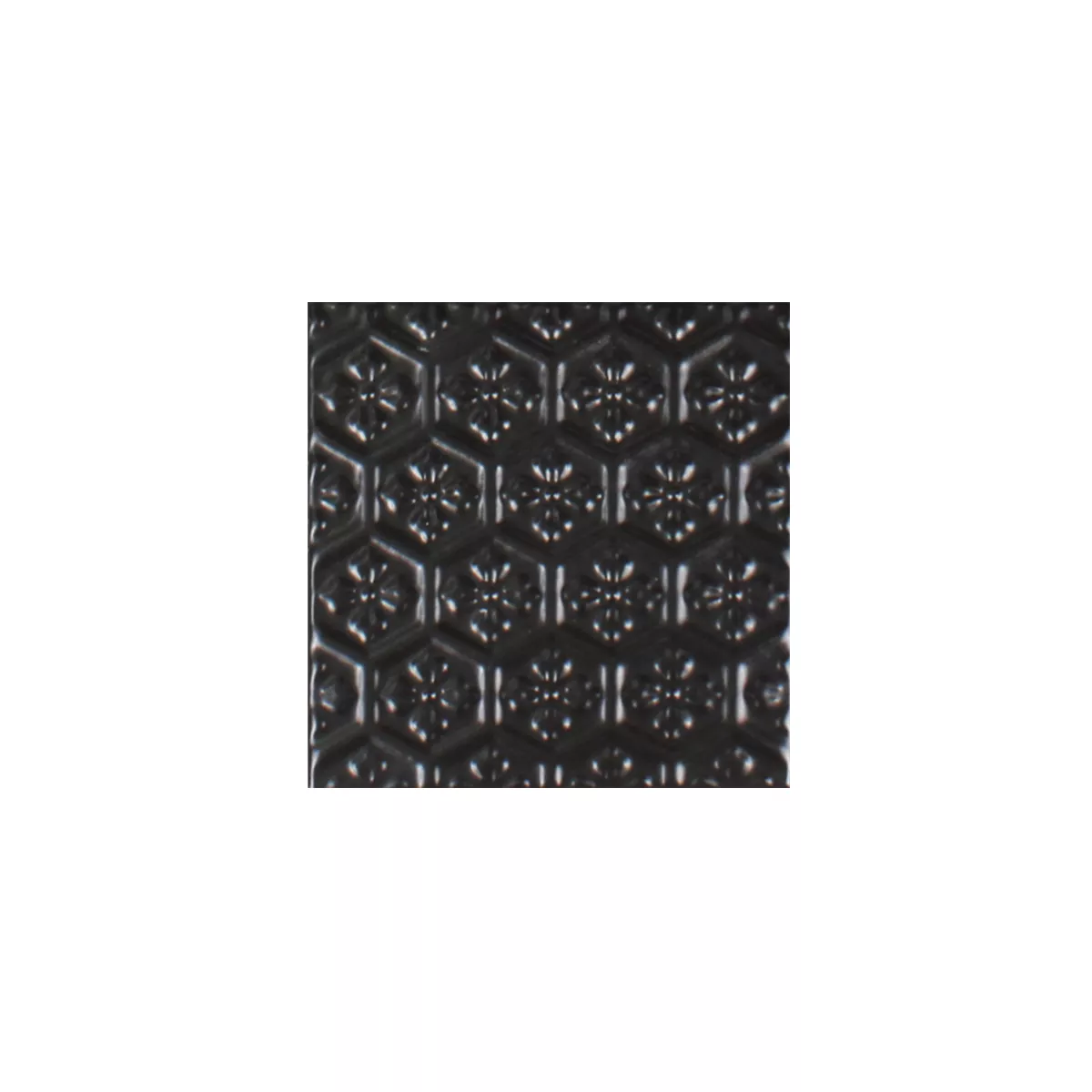 Sample Mosaic Tiles Ceramic Istria Black