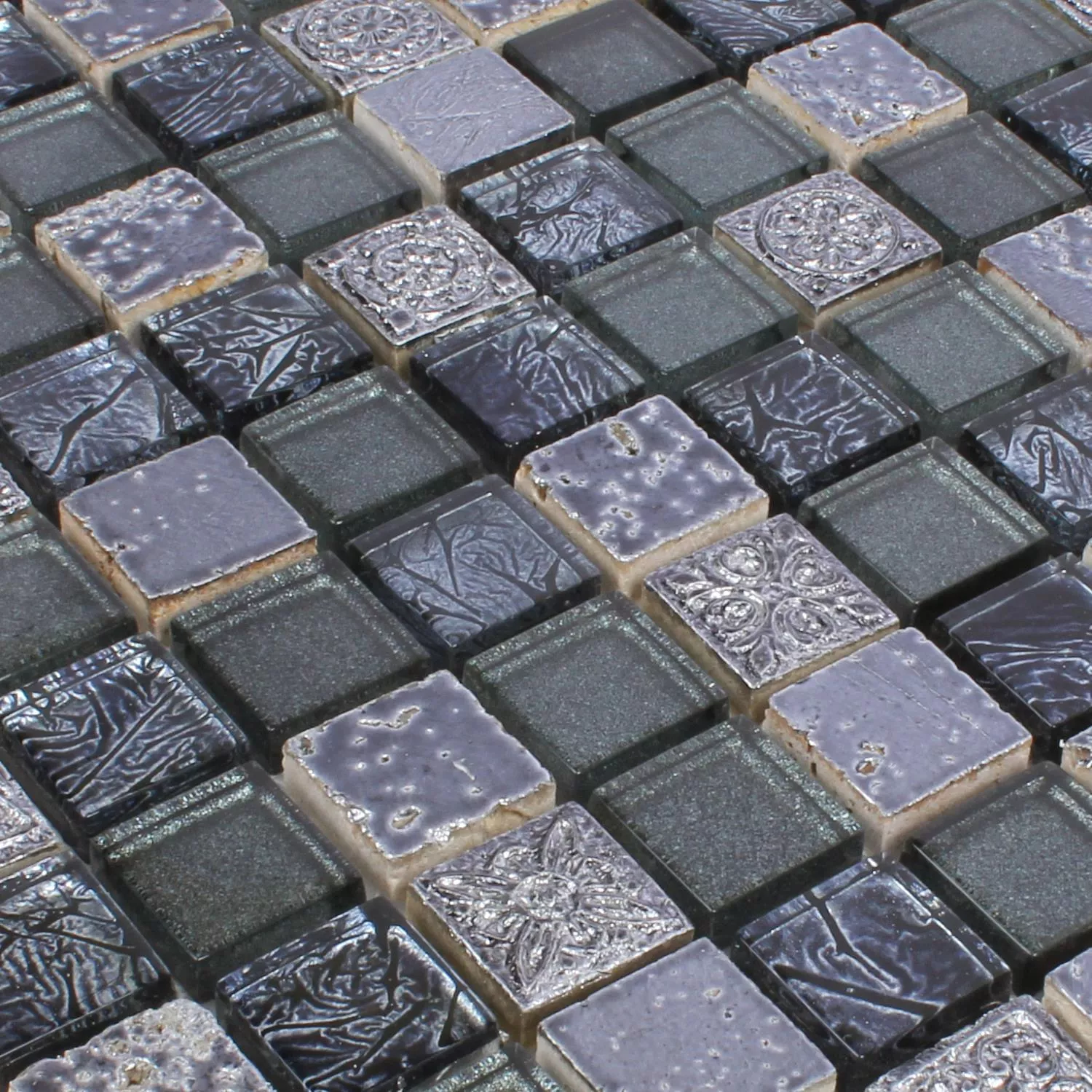 Mosaic Tiles Glass Natural Stone Maya