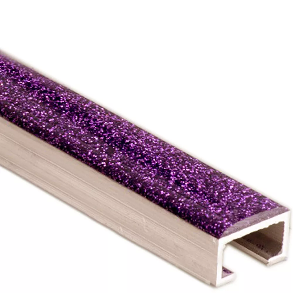 Border Tiles Vienna Purple Glitter 15x600mm