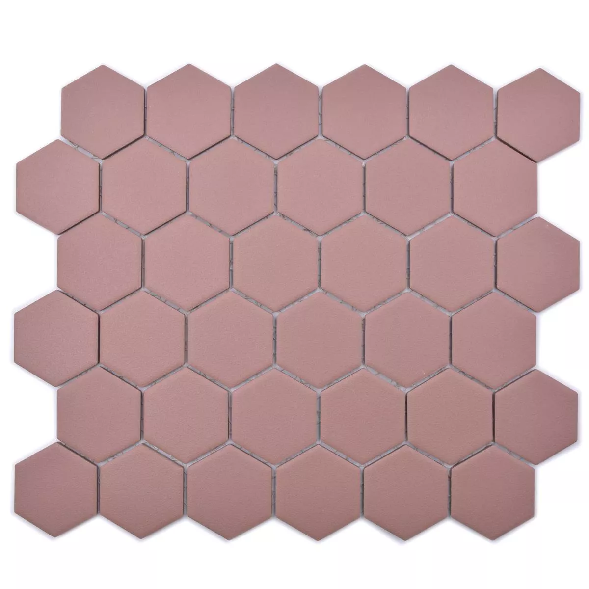 Ceramic Mosaic Bismarck R10B Hexagon Terracotta H51