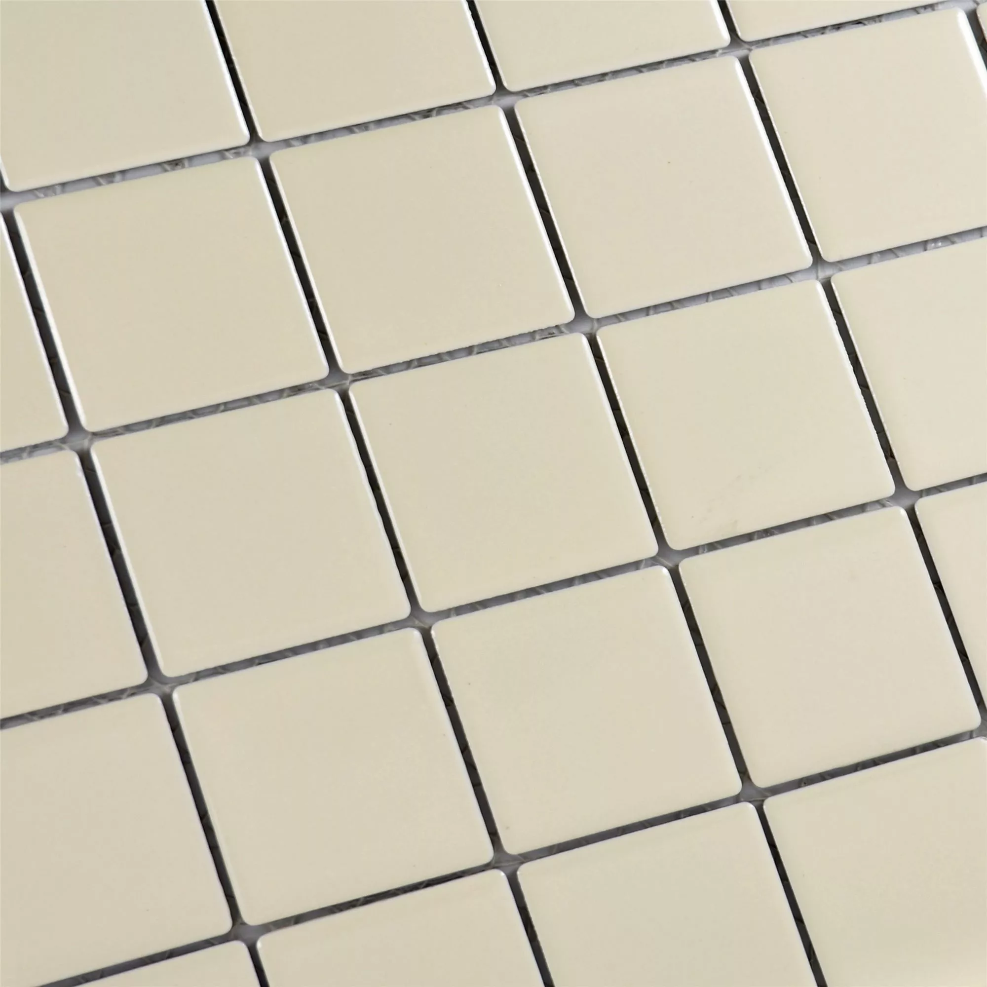 Ceramic Mosaic Tiles Adrian Beige Mat Square 48
