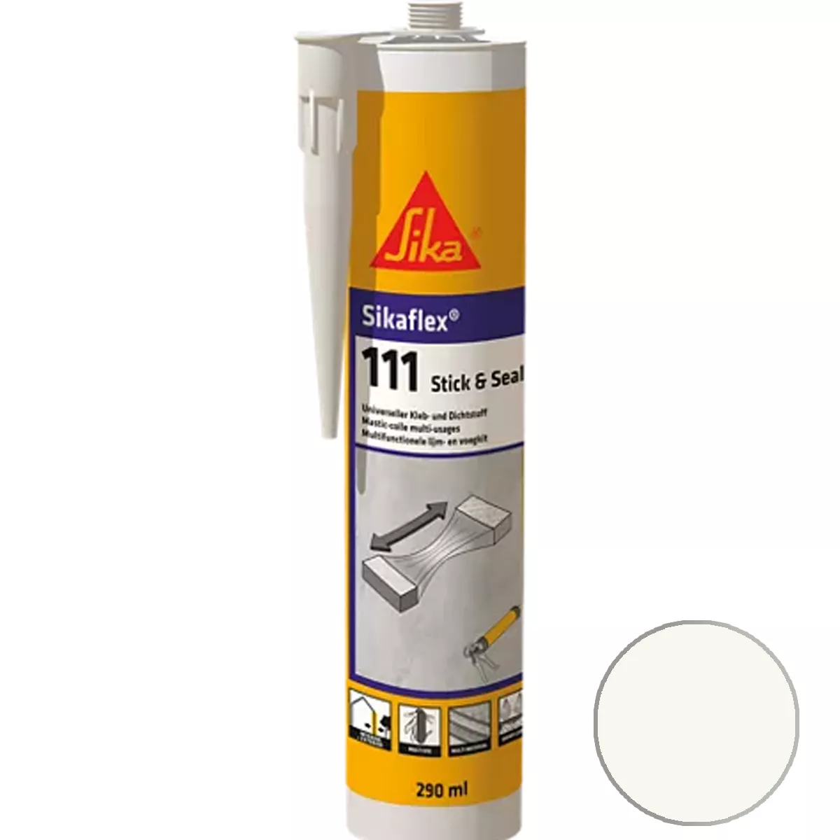 Adhesive and sealant Sikaflex-111 Stick & Seal White