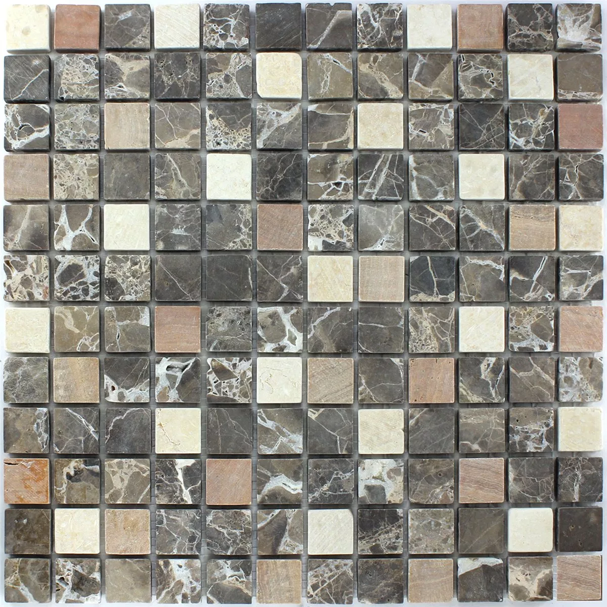 Sample Mosaic Tiles Marble Brown 