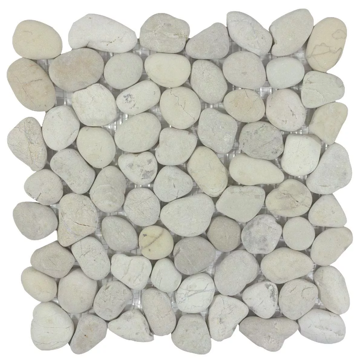 Pebble Mosaic Tiles Xanthos White Pebble Mosaic Tiles Xanthos White
