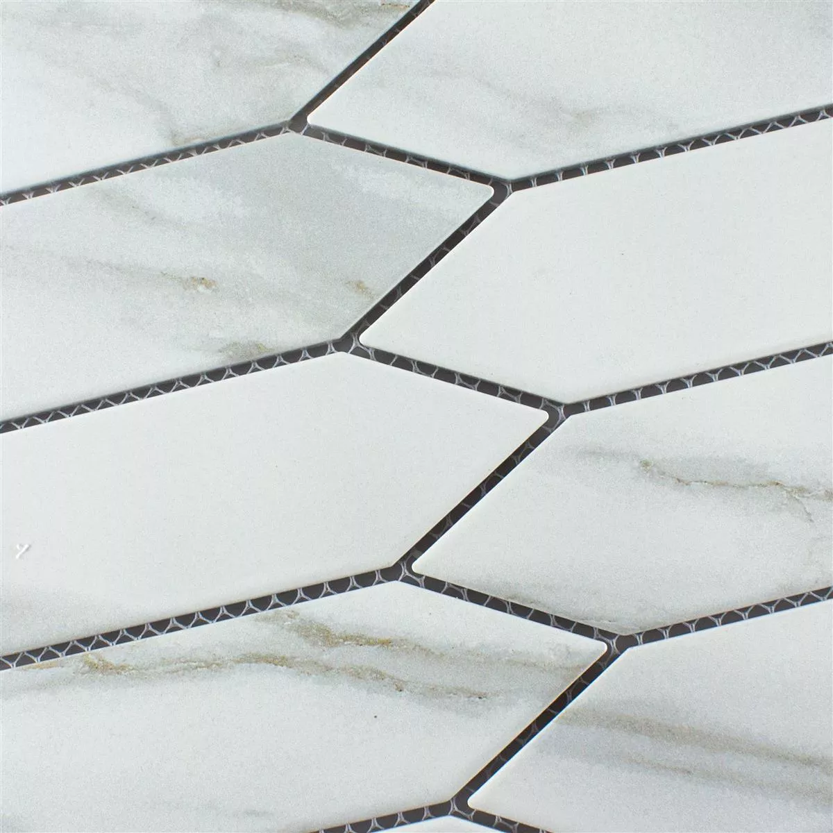 Sample Ceramic Mosaic Tiles Prospect Picket Calacatta