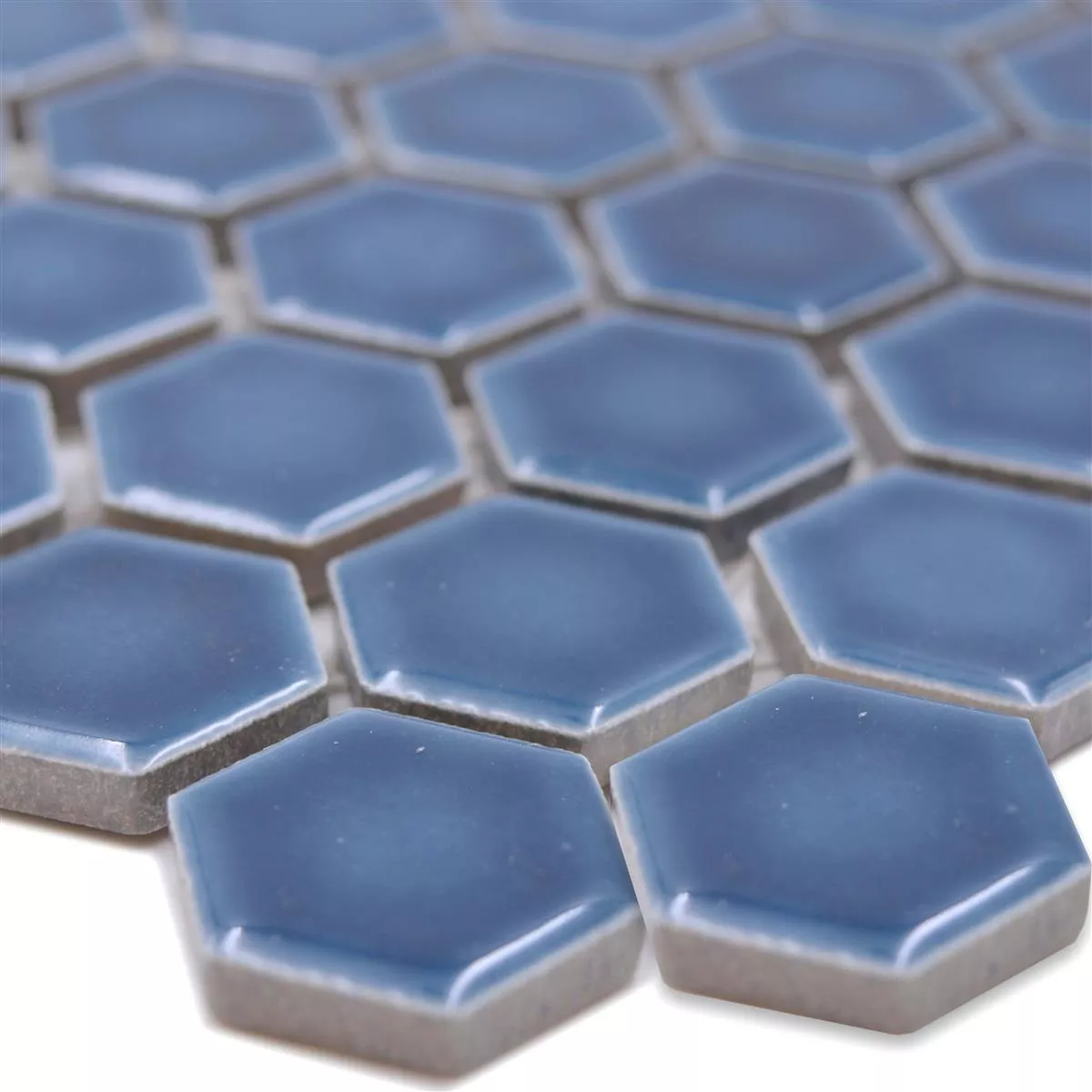 Ceramic Mosaic Salomon Hexagon Blue Green H23