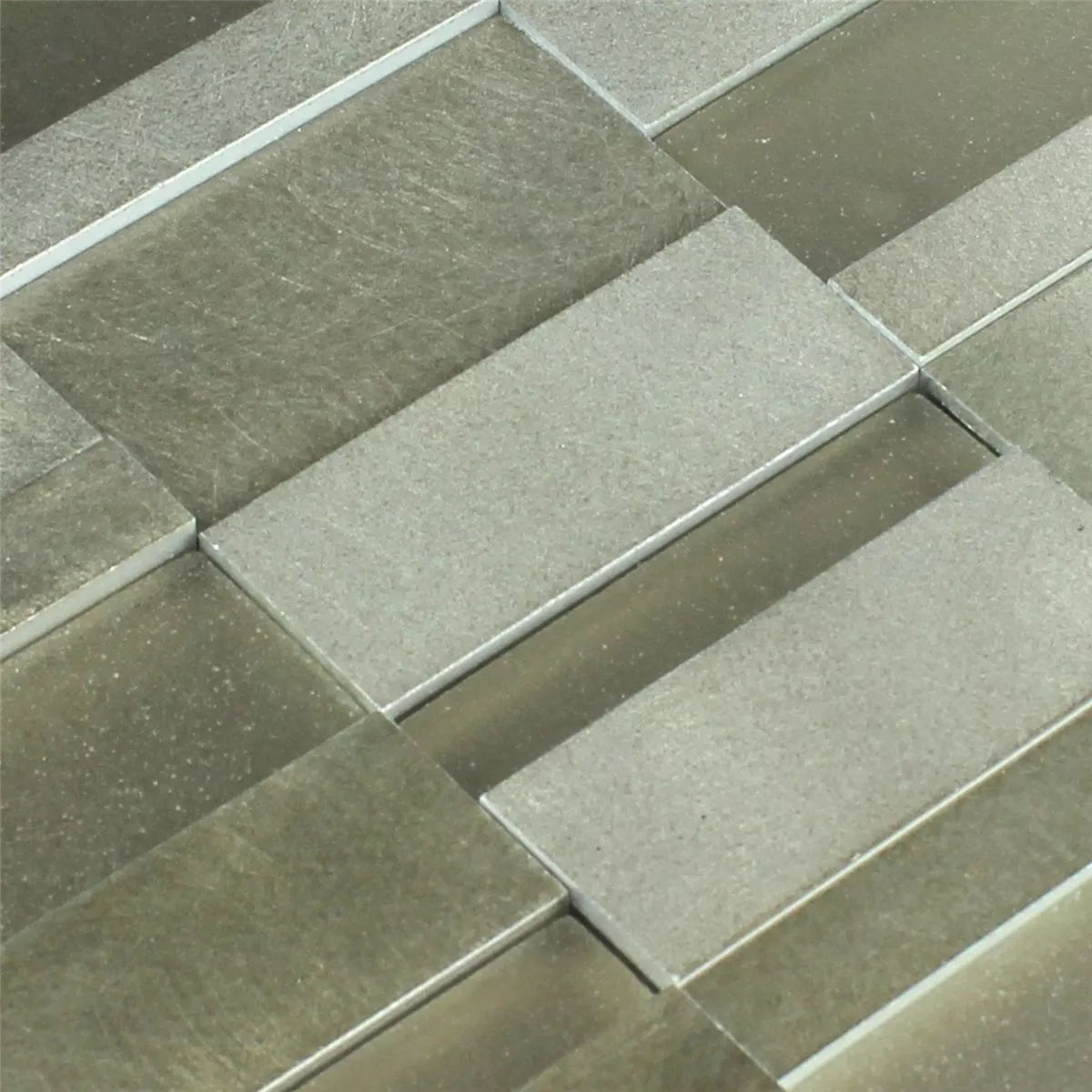 Mosaic Tiles Glass Metal Mud Mix