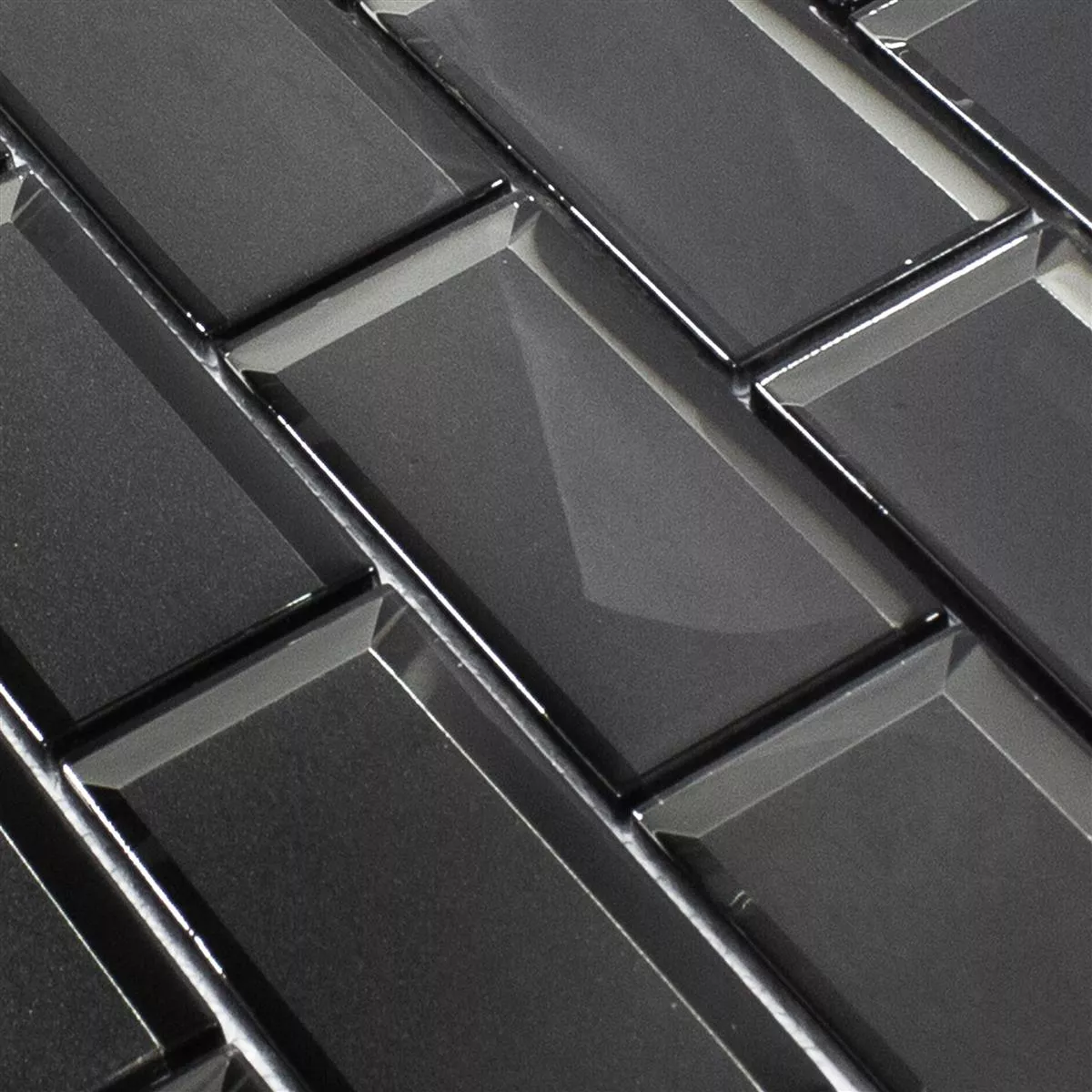 Sample Glass Mosaic Tiles San Marino Anthracite