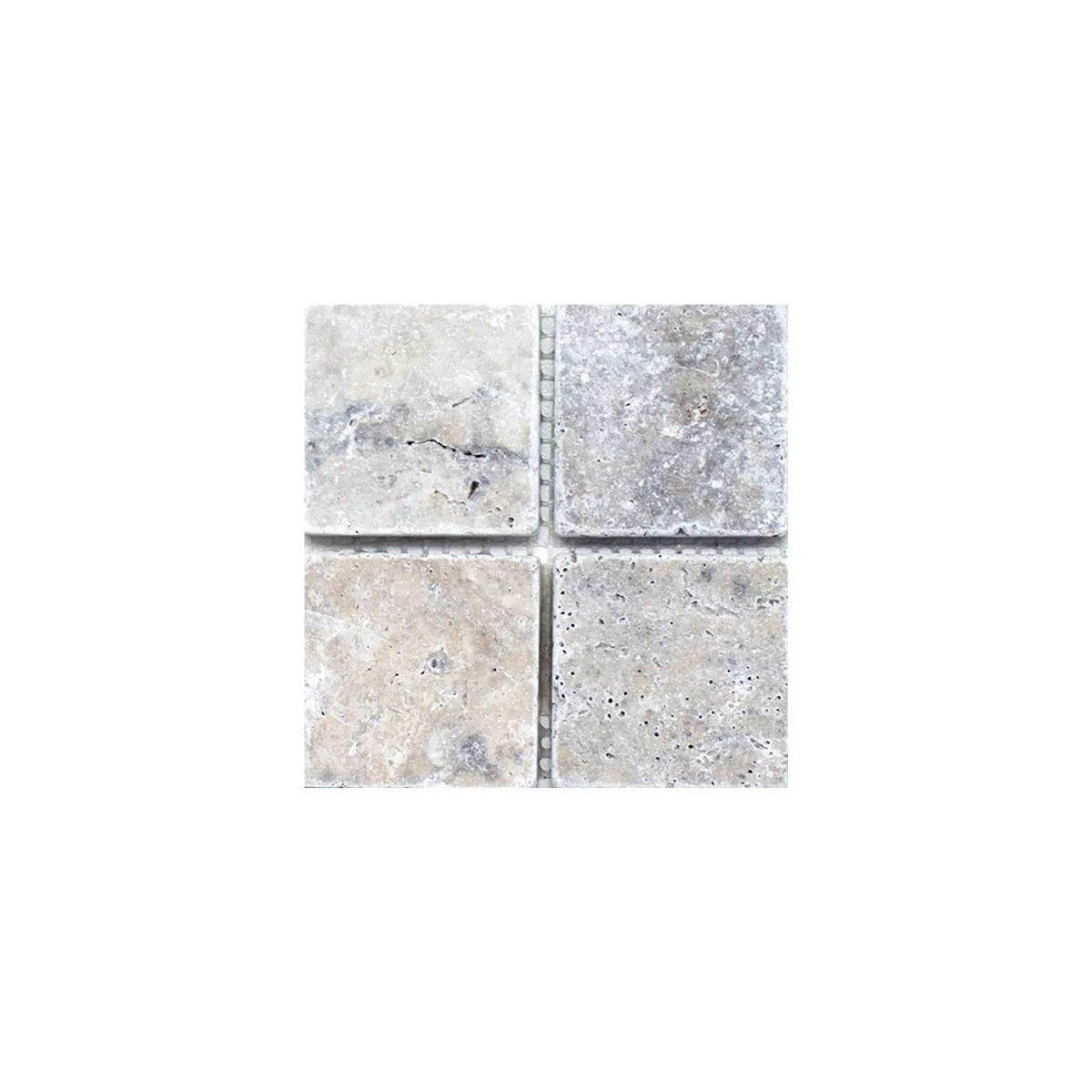 Sample Mosaic Tiles Travertine Nestor Silver 48