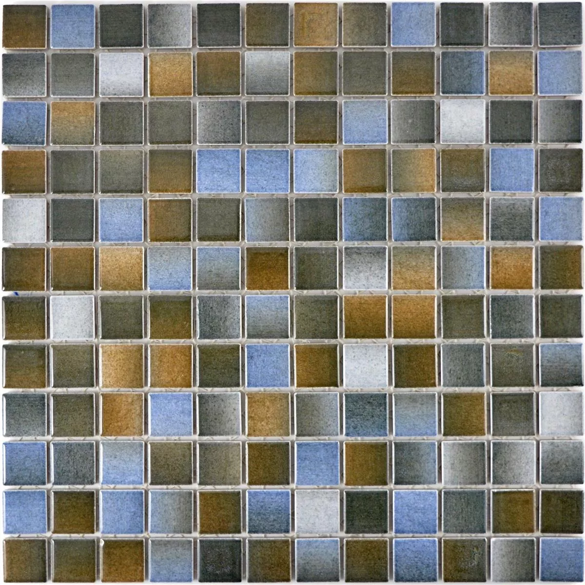 Ceramic Mosaic Tiles Picasso Brown Blue