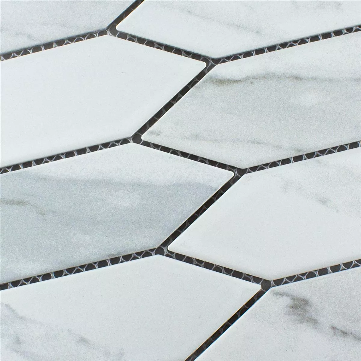 Sample Ceramic Mosaic Tiles Prospect Picket Carrara