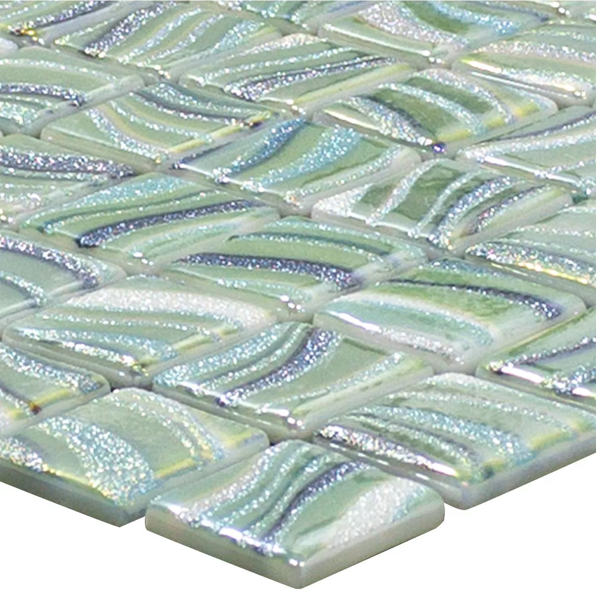 Glass Swimming Pool Mosaic Marisburg Light Green Glitter Glass Swimming Pool Mosaic Marisburg Light Green Glitter