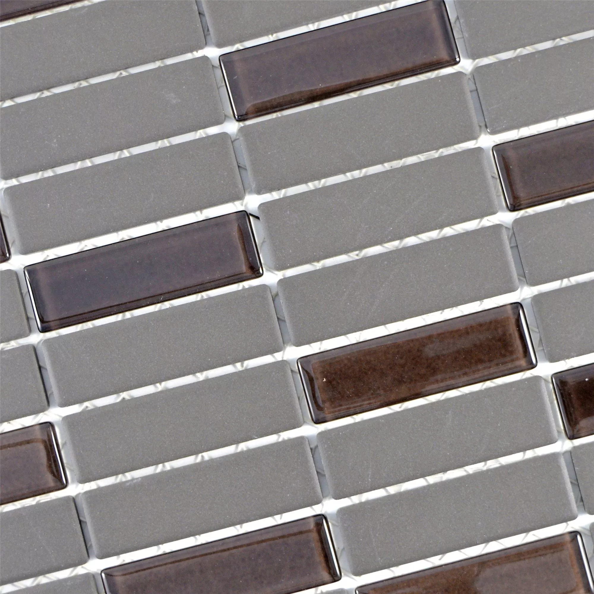 Mosaic Tiles Unglazed Garden Brown Sticks