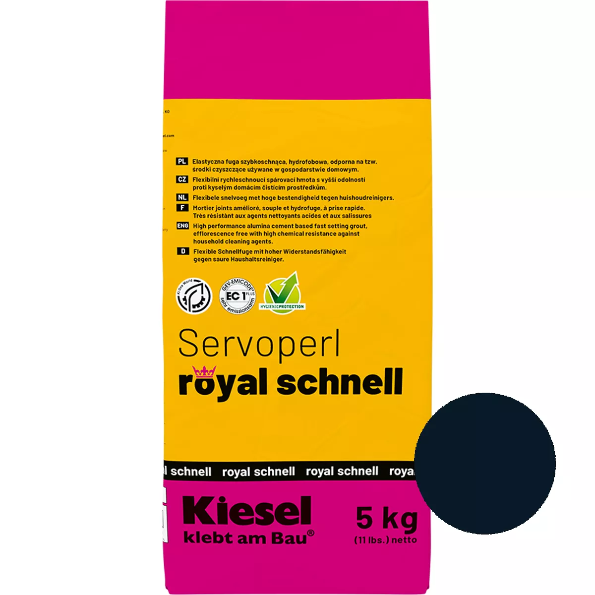 Joint compound Servoperl Royal Fast Velvet Black 5 Kg