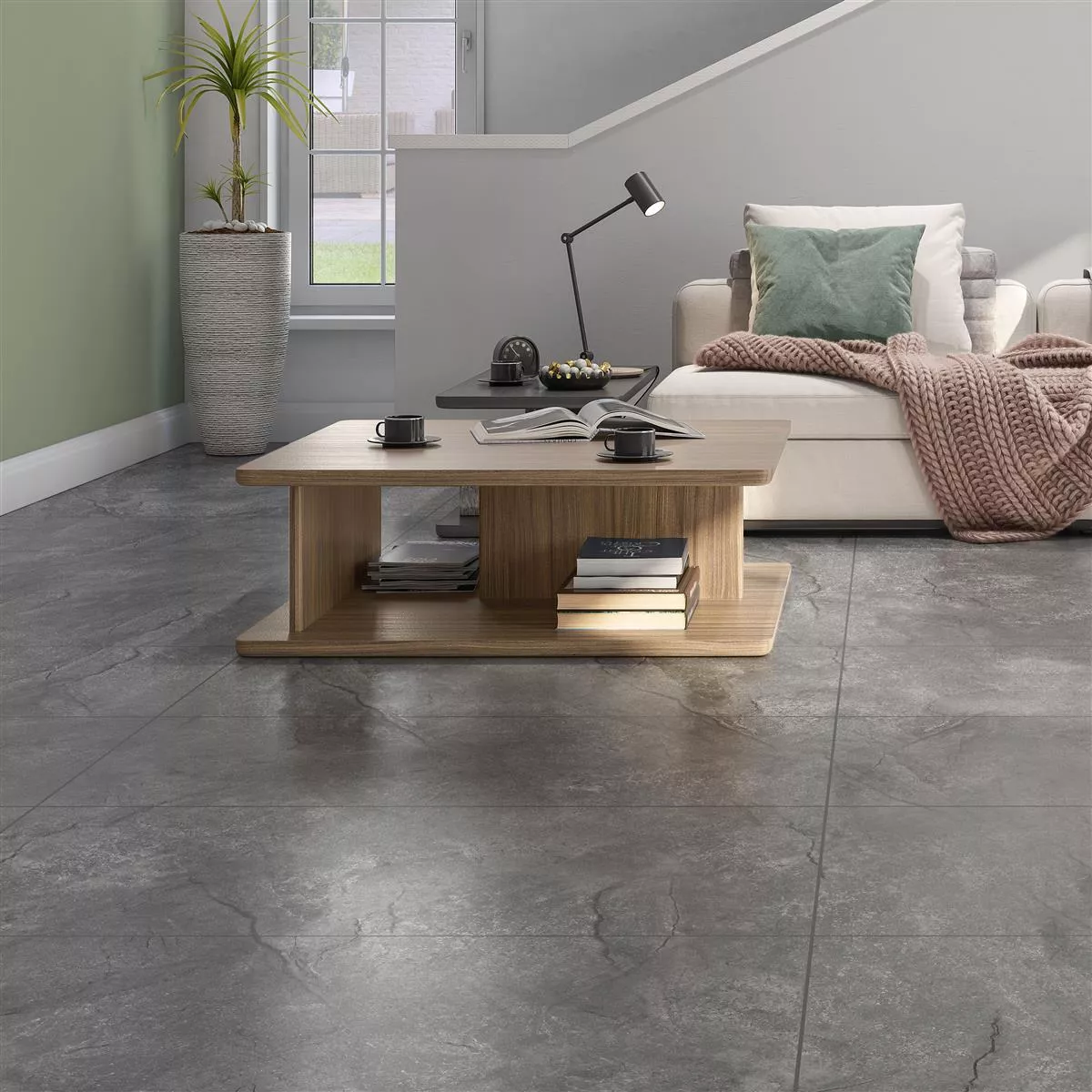 Floor Tiles Pangea Marble Optic Mat Grey 60x120cm
