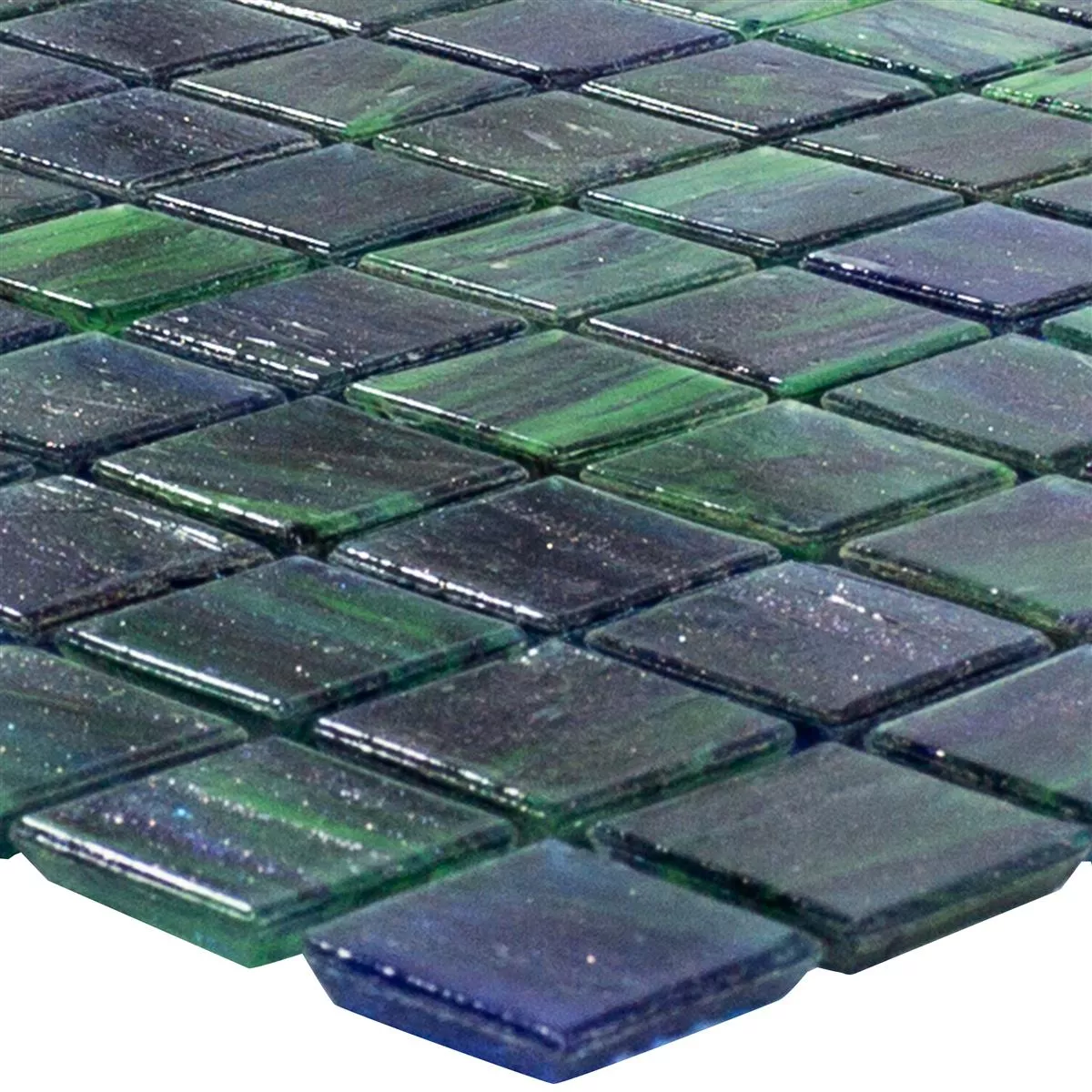 Sample Glass Mosaic Tiles Catalina Blue Green Mix