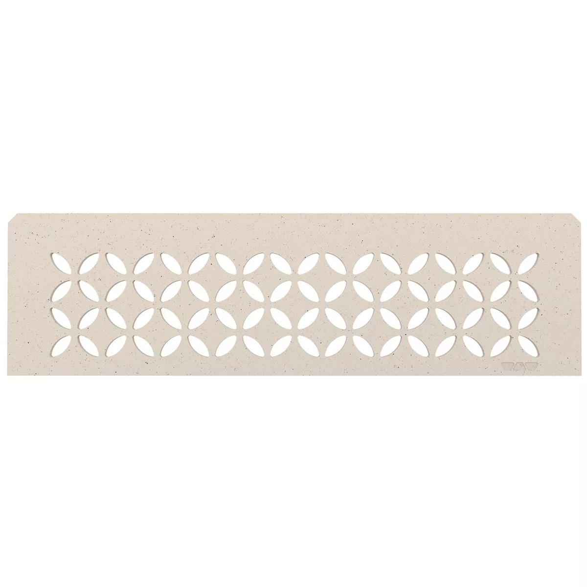 Niche wall shelf Schlüter rectangular 30x8.7cm floral ivory