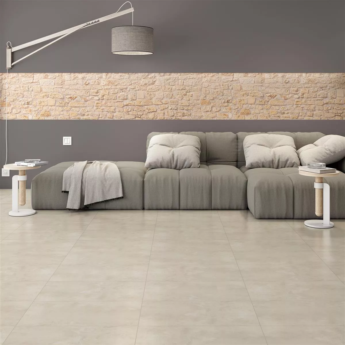Floor Tiles Assos Beton Optic R10/B Beige 30x60cm