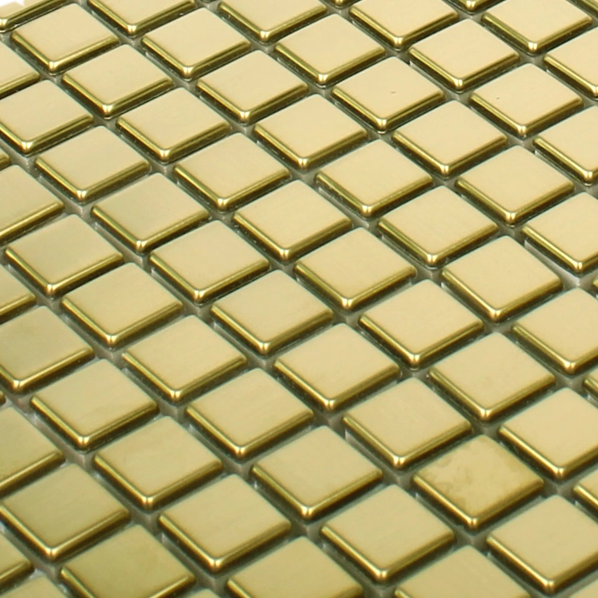 Mosaic Tiles Stainless Steel Metal Baikal Gold