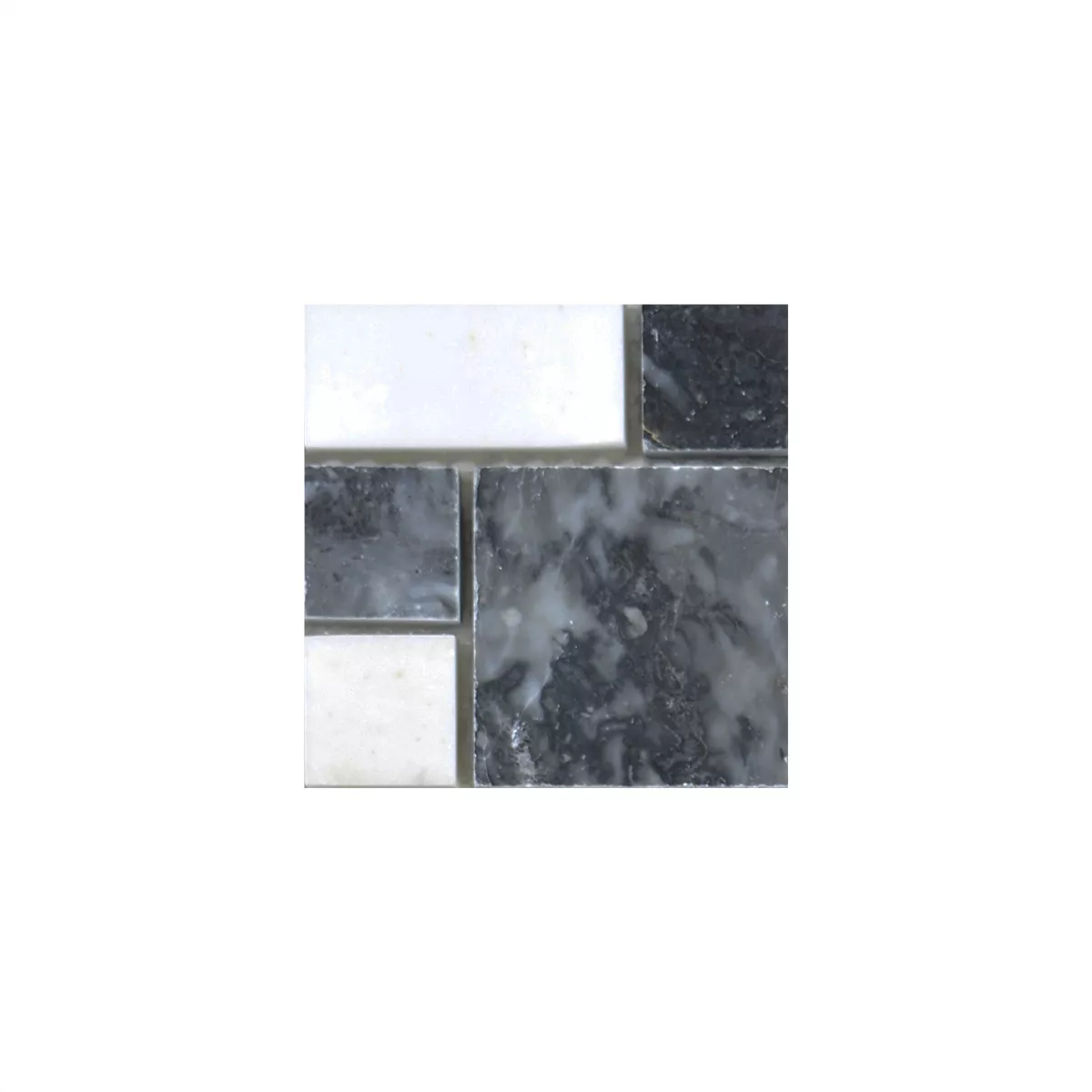 Sample Marble Natural Stone Mosaic Tiles Cordoba Black White