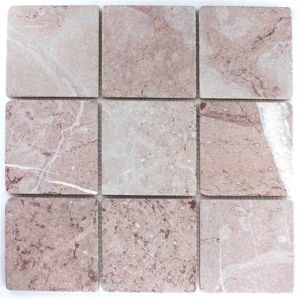 Sample Mosaic Tiles Marble  Mars Red