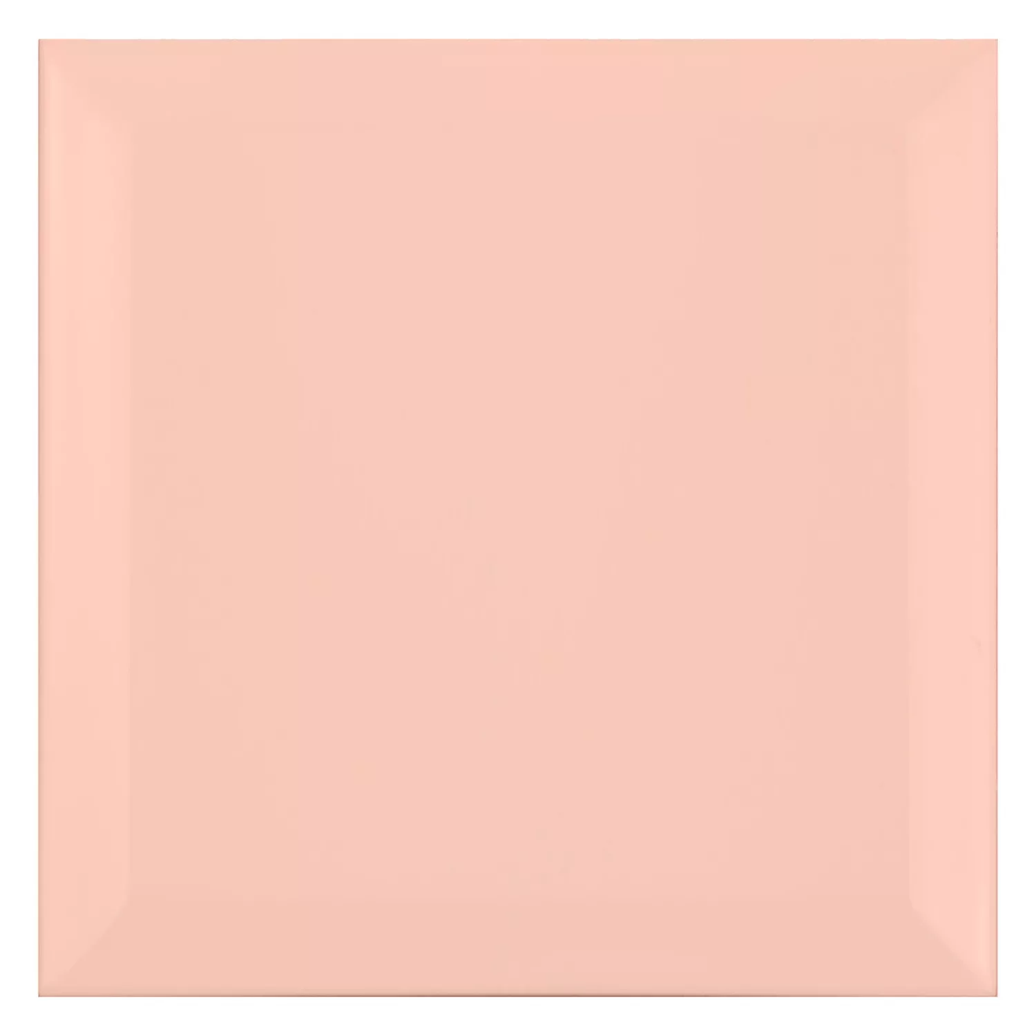 Metro tile Orange Mat 15x15 cm Facet Eris Salmon